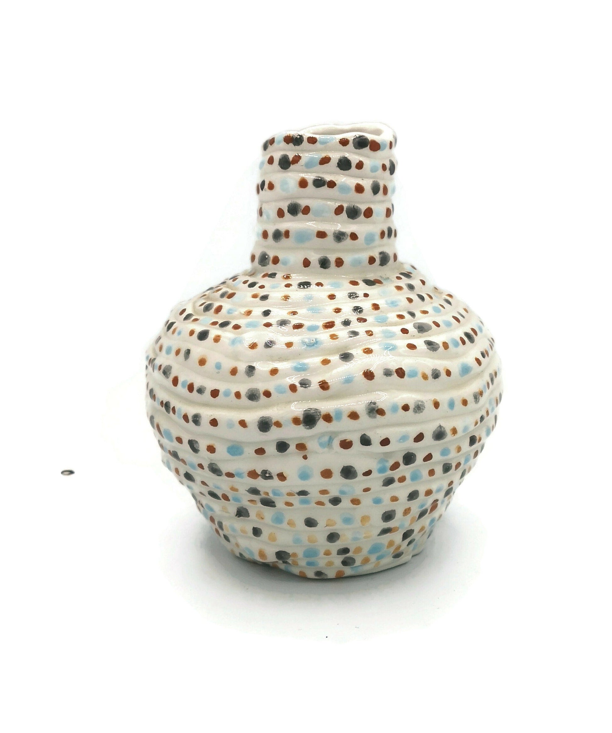 MODERN CERAMIC VASE, Flower Vase, Handmade White Ceramic Bud Vase For Flowers, Decorative Vase Housewarming Gift First Home - Ceramica Ana Rafael