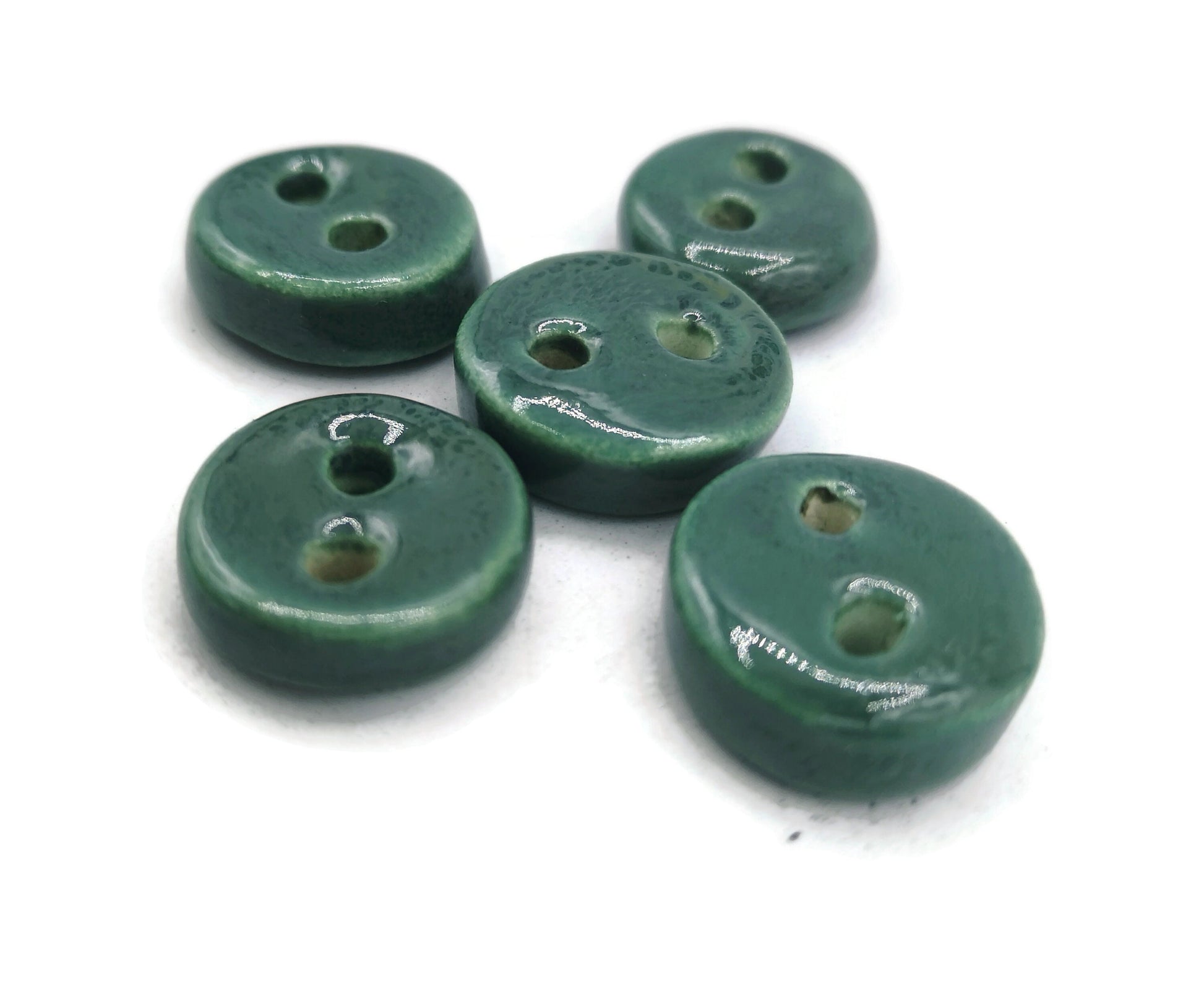 Coat Buttons, 5 Pcs Sewing Buttons Antique Look, Handmade Ceramic Beads For Jewelry Making, Sewing Supplies And Notions, Best Gifts For Her - Ceramica Ana Rafael