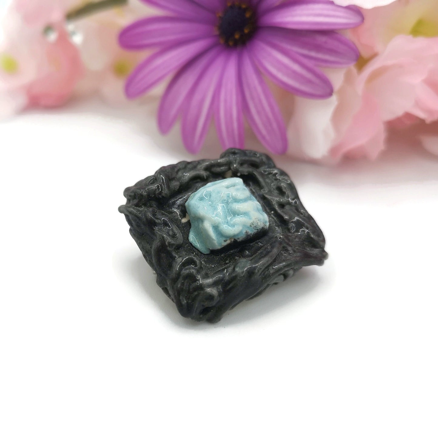 Clay Brooch Pin For Women, Mothers Day Gift For Grandma, Handmade Ceramic Jewelry Cameo Brooch, Best Sellers Mom Birthday Gift From Daughter - Ceramica Ana Rafael