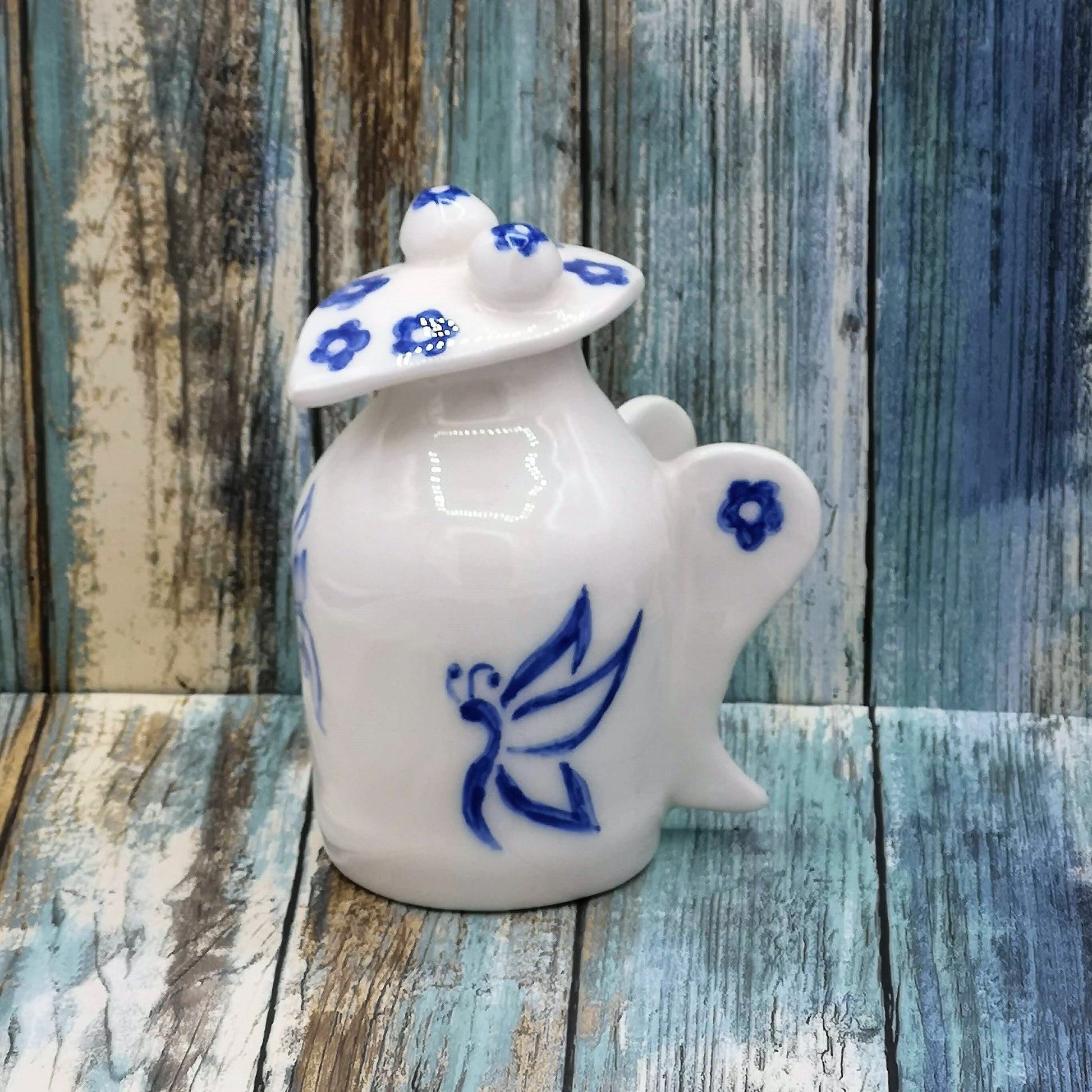 PITCHER WITH LID, Pottery Vase, Hand Painted Pitcher, Ceramic Jug, Iced Tea Pitcher, Small Pitcher, Ceramic Water Pitcher, Host Gift - Ceramica Ana Rafael
