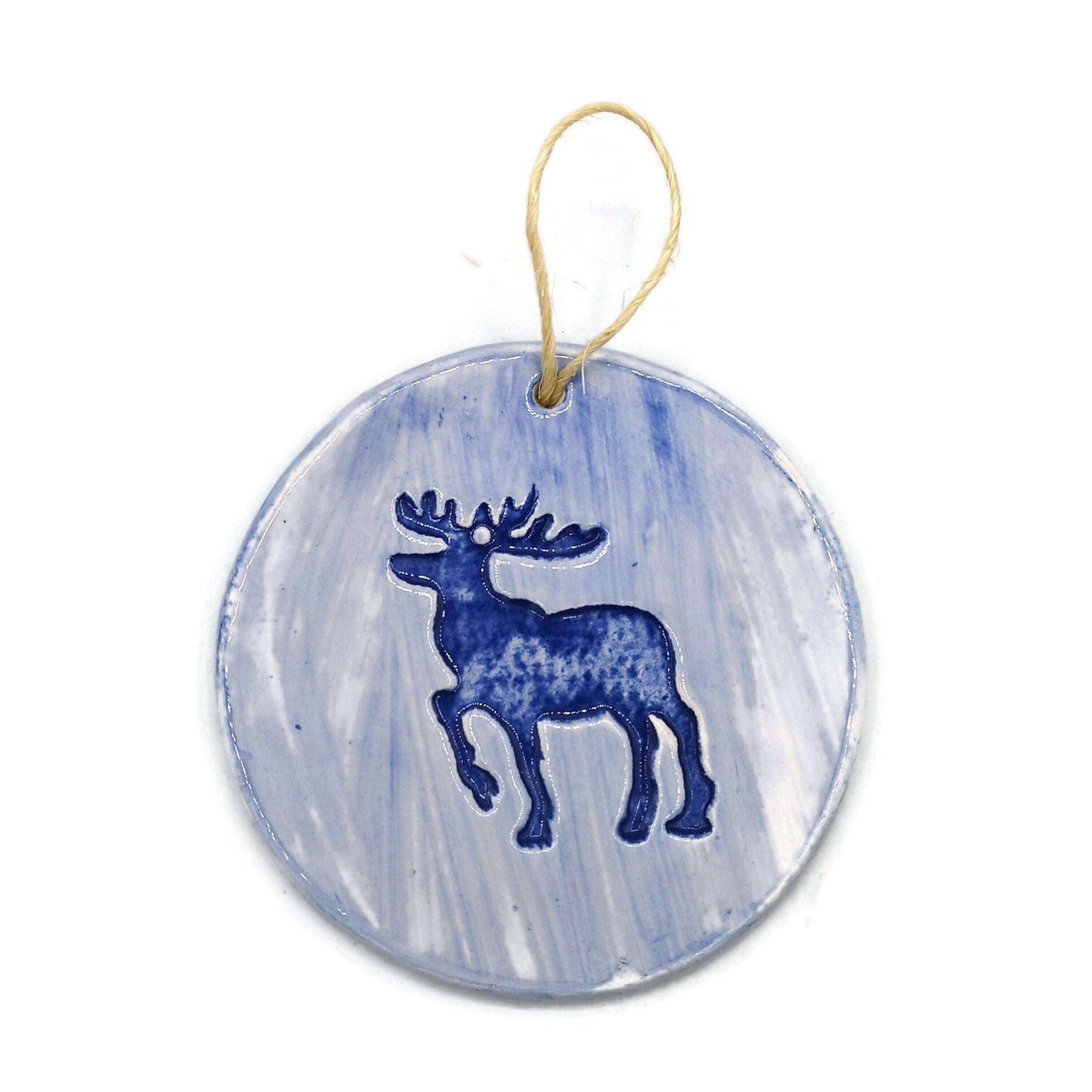 1Pc Handmade Ceramic Reindeer Ornament, Retro Small Wall Hanging, best sellers 2022, Best Gifts For Her, Christmas gift for mom