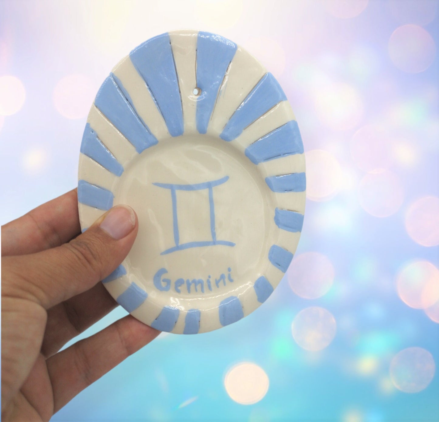 STICK INCENSE BURNER, Gemini Birthday Gift, Mothers Day Gift From Daughter, Incense Stick Holder, Clay Incense Tray, Mom Gift Best Sellers - Ceramica Ana Rafael
