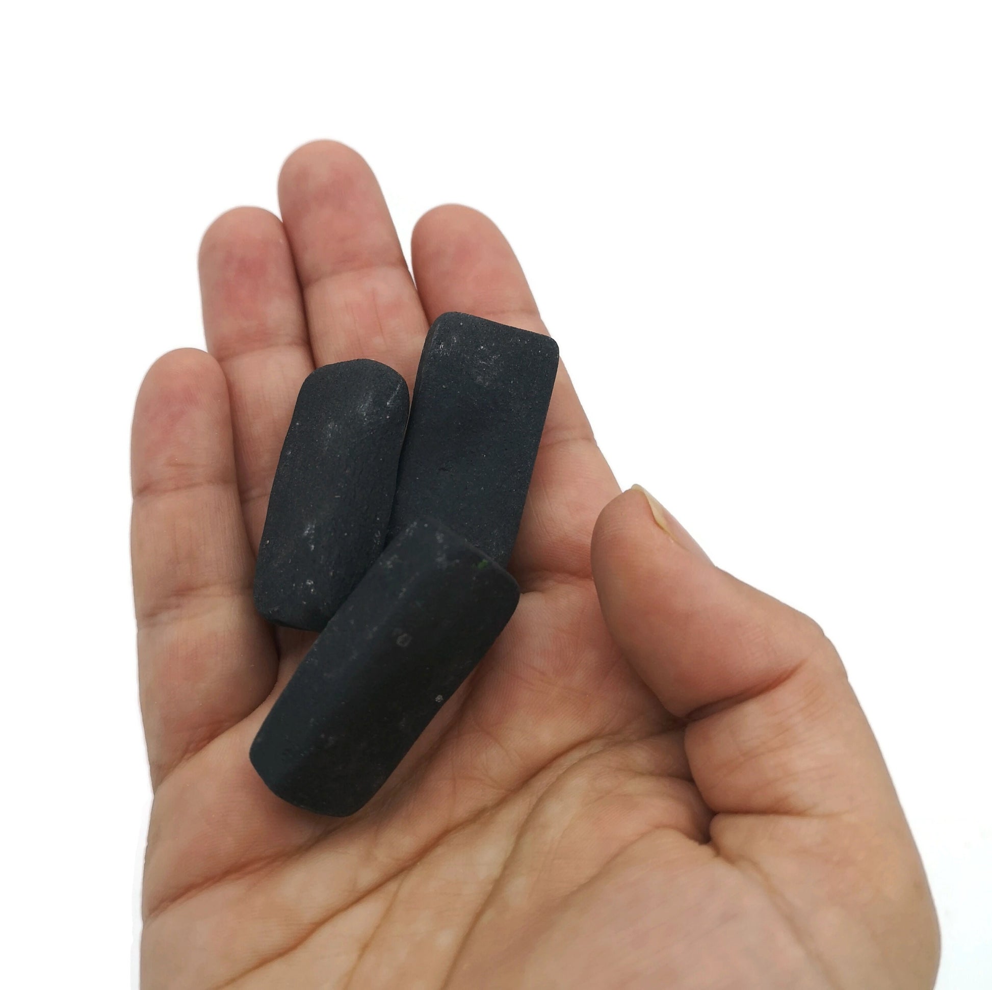 LARGE RECTANGULAR BEADS, Ceramic Beads Matt Set of 3 Tile Beads For Crafting Or Decorating, Jewelry Making Beads - Ceramica Ana Rafael