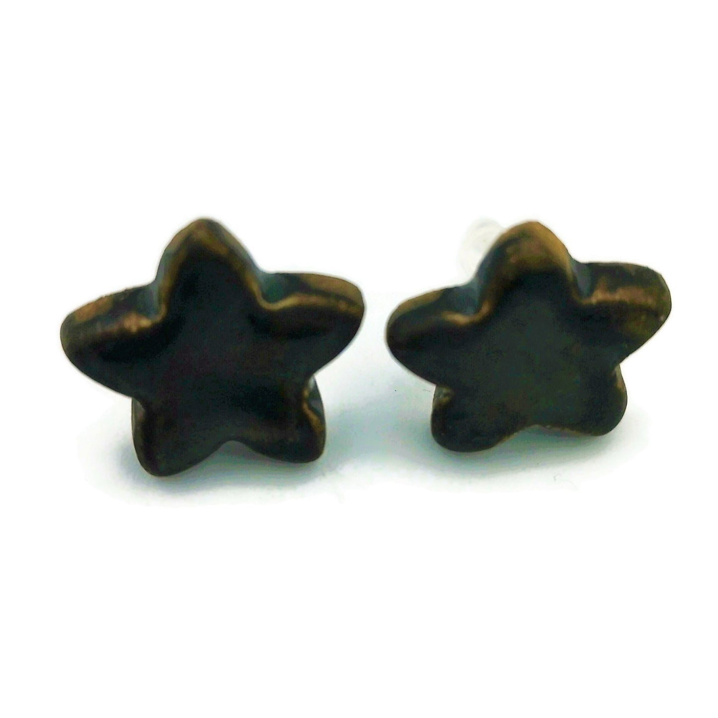Star Stud Earrings, Geometric Earrings Studs, Clay Earrings Best Gifts For Her, Quirky Mom Birthday Gift From Daughter - Ceramica Ana Rafael