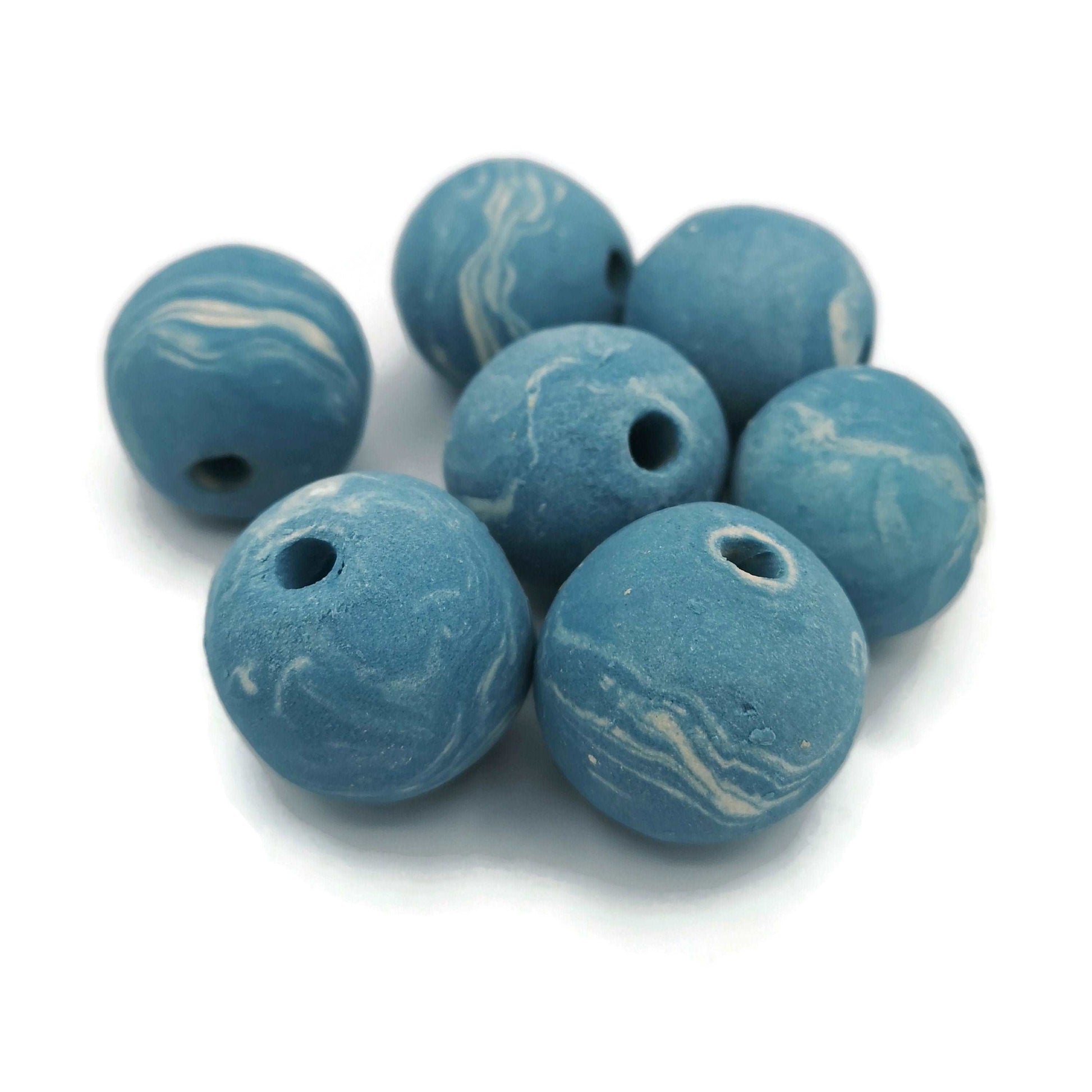 1Pc Extra Large Ceramic Beads For Jewelry Making, Clay Beads Trending Now, Handmade Ceramics Macrame Beads, Large Hole Round Bubblegum Bead