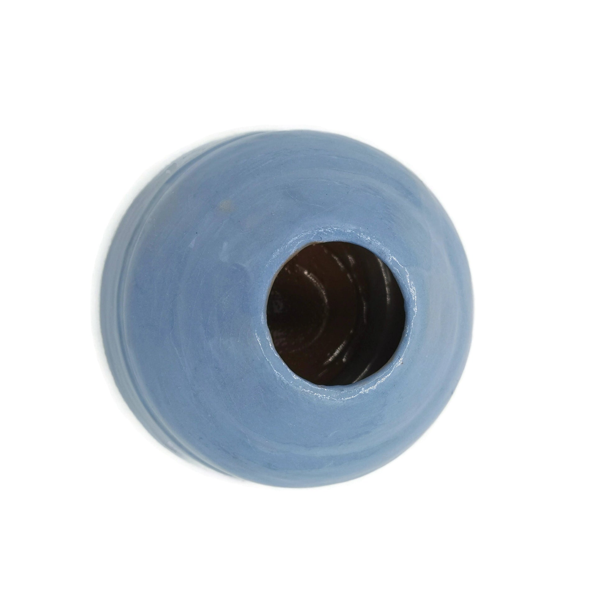 Blue Handmade Ceramic Vase Pen Holder, Pencil Holder For Dad, Fathers Day Gift From Daughter, Office Desk Accessories Best Gifts For Him - Ceramica Ana Rafael