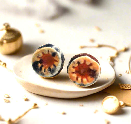 Clay Stud Earrings Unique, Dainty Earrings Best Gifts For Her, Novelty Funky Earrings, Aesthetic Minimalist Earrings Stocking Stuffers