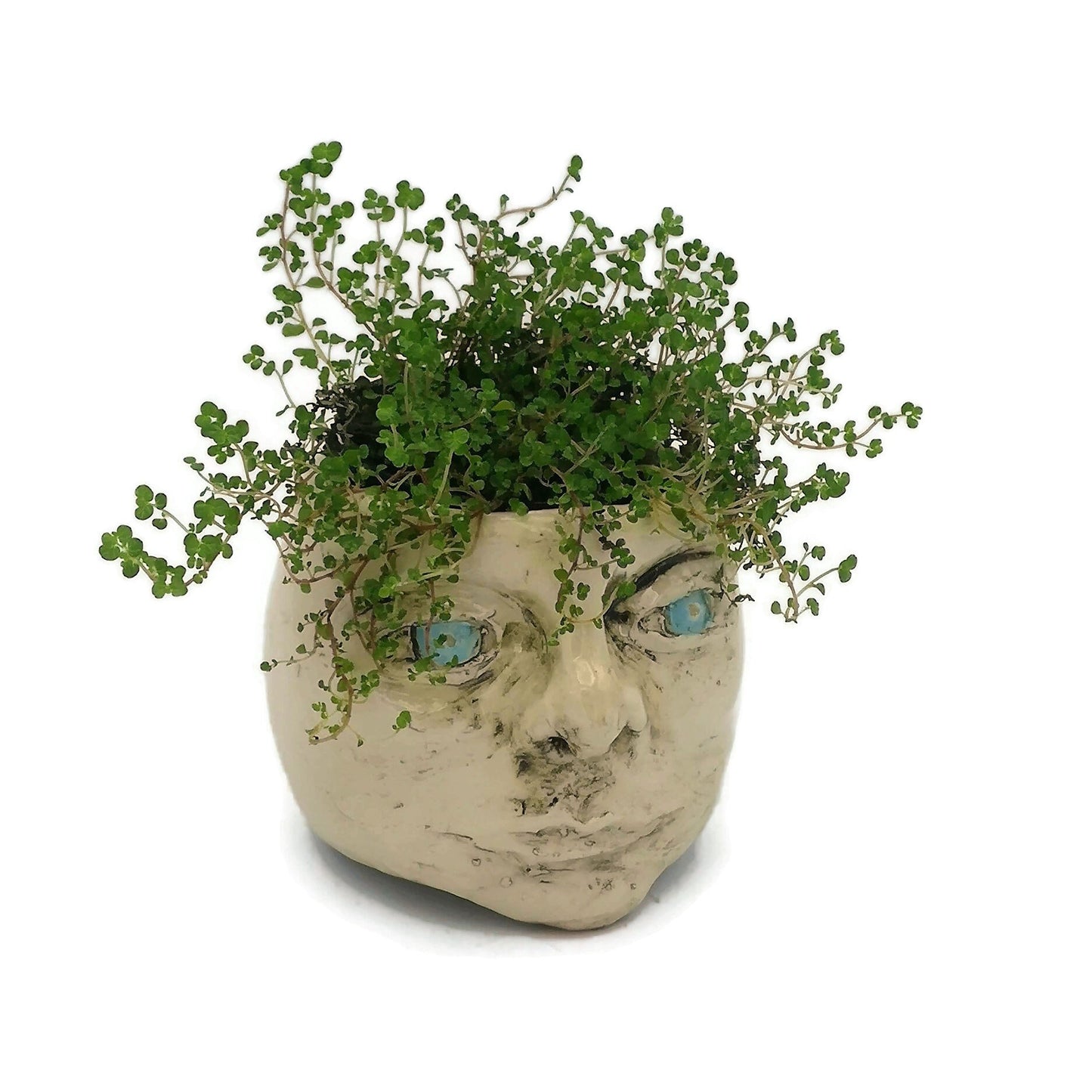Handmade Ceramic Head Planter Pots, Indoor Modern Ceramic Vase, House Warming Gifts For Her, Cute Ceramic Sculpture Pottery - Ceramica Ana Rafael