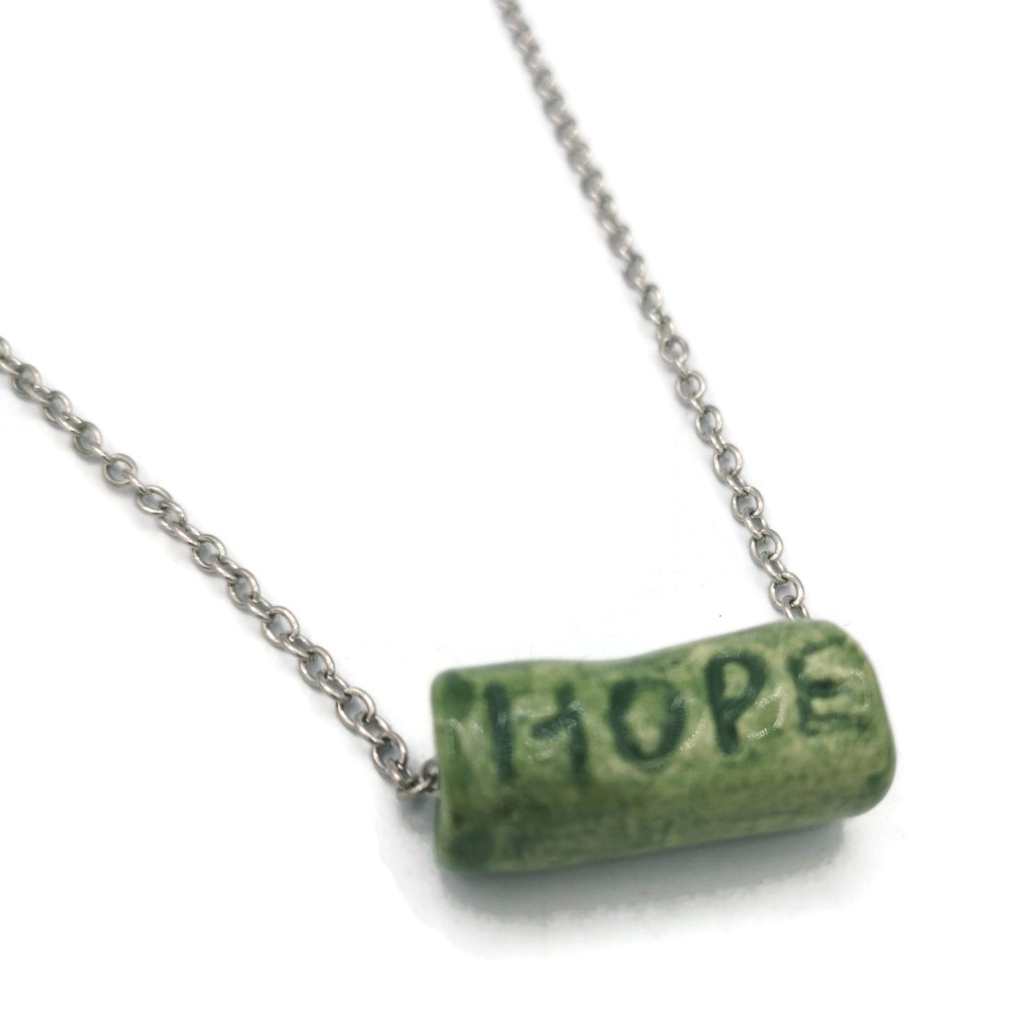 Trendy Necklace Hope Bead, Best Gifts For Her, Meaningful Aesthetic Necklace Gift For Women, Mom Birthday Gift From Daughter, Best Sellers - Ceramica Ana Rafael