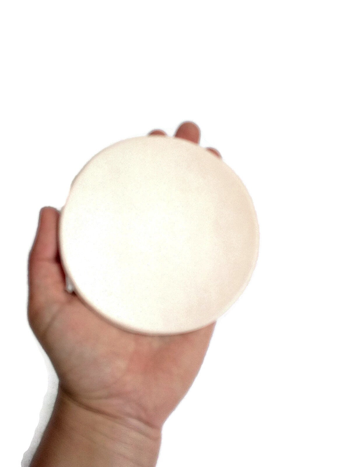 Round Ceramic Coasters Ready To Paint, 3Pc Handmade Blank Car Coasters, Unpainted Ceramics u Paint, Diy Bisque Pottery Coasters To Paint - Ceramica Ana Rafael