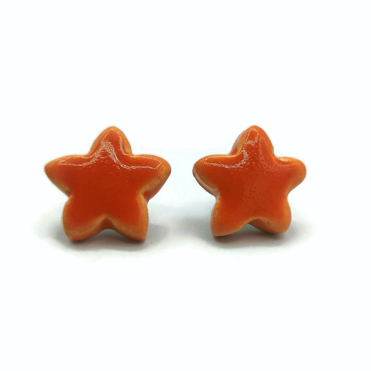 CELESTIAL EARRINGS, CLAY Stud Earrings, Designer Earrings, Star Earrings, Easter Basket Stuffer For Teen Girl, Ceramic Earrings Minimalist - Ceramica Ana Rafael