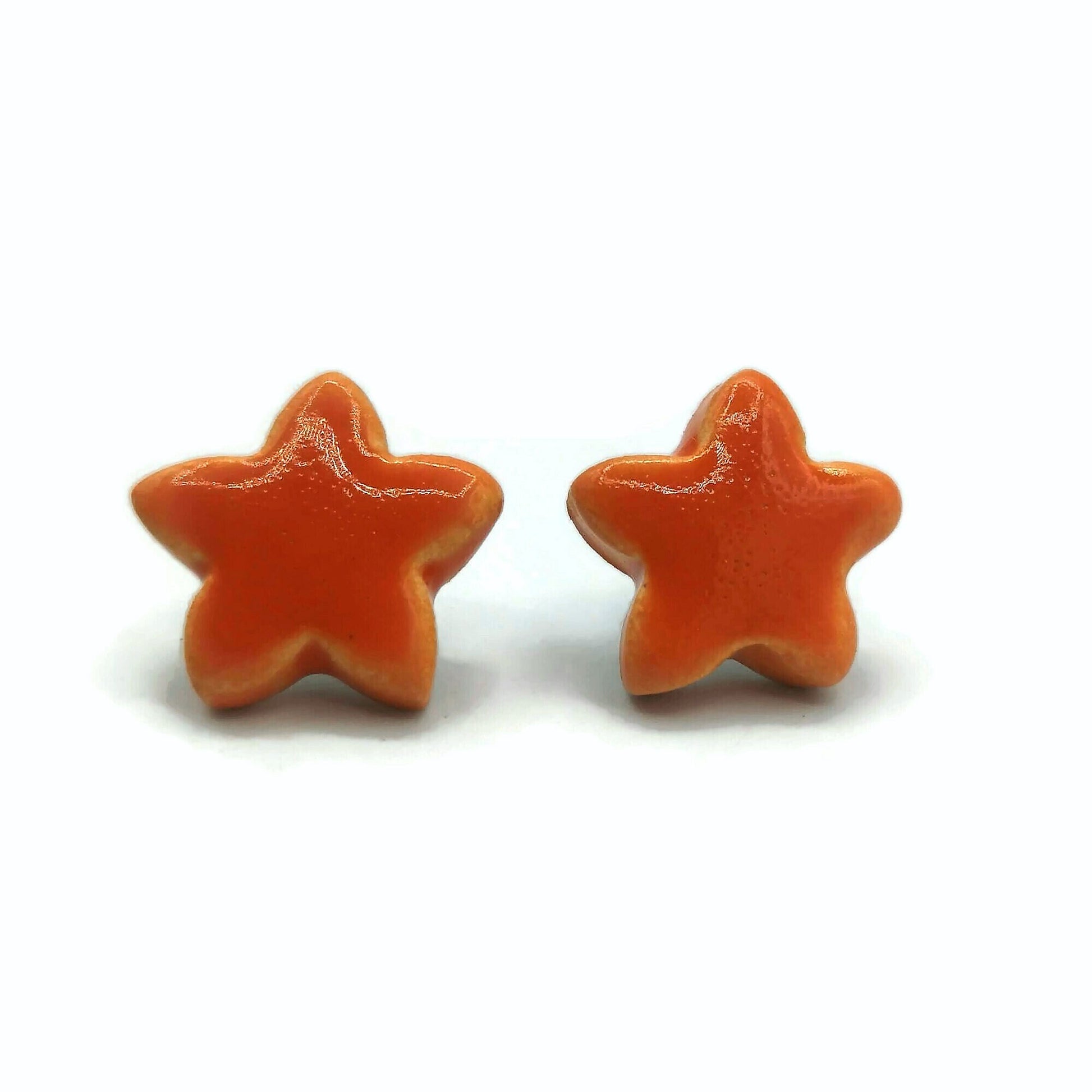 CELESTIAL EARRINGS, CLAY Stud Earrings, Designer Earrings, Star Earrings, Easter Basket Stuffer For Teen Girl, Ceramic Earrings Minimalist - Ceramica Ana Rafael