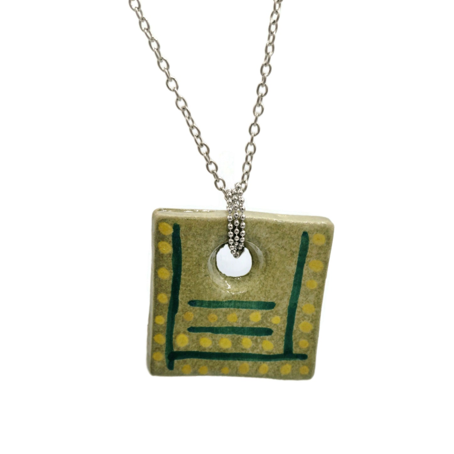 Statement necklace pendant for women, Best Gifts For Her, ceramic 9th anniversary for her, Mothers Day Gift From Daughter - Ceramica Ana Rafael