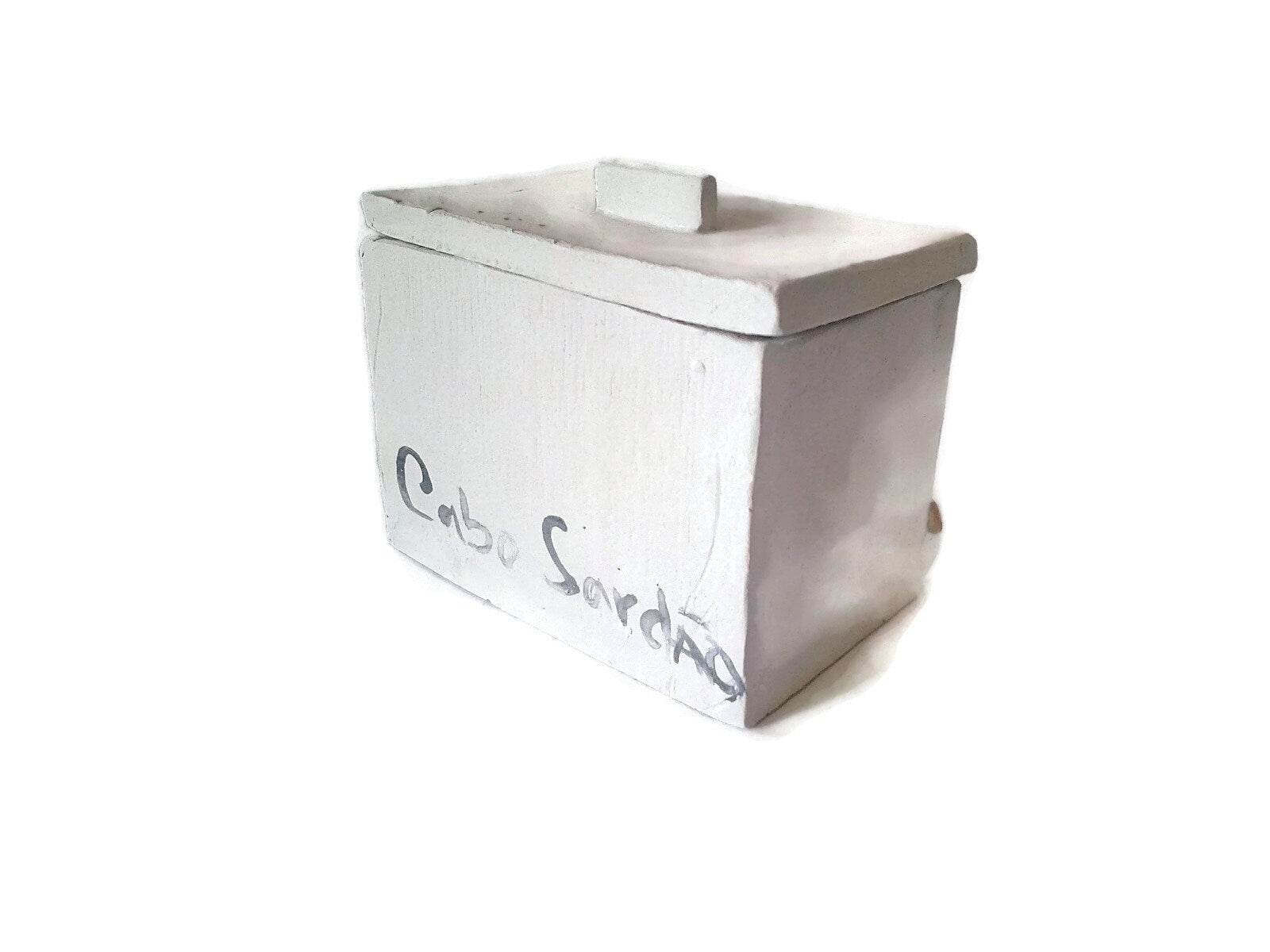 Handmade Ceramic Jewelry Box With Lid, Lighthouse Gift For Dad, Unique Small Trinket Box - Ceramica Ana Rafael