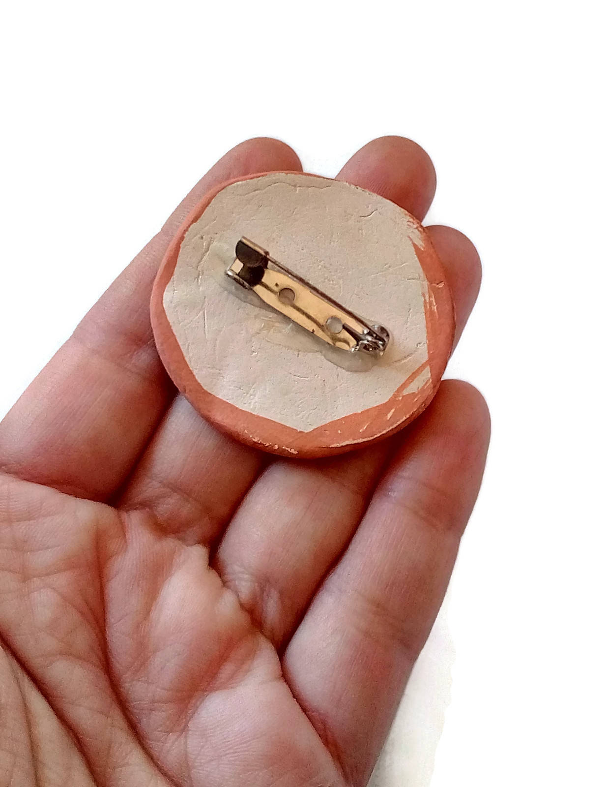 Star Brooch, Handmade Ceramic Celestial Brooches For Women, Mom Birthday Gift From Daughter, Clay Cameo Broach Pin, Grandma Christmas Gifs - Ceramica Ana Rafael