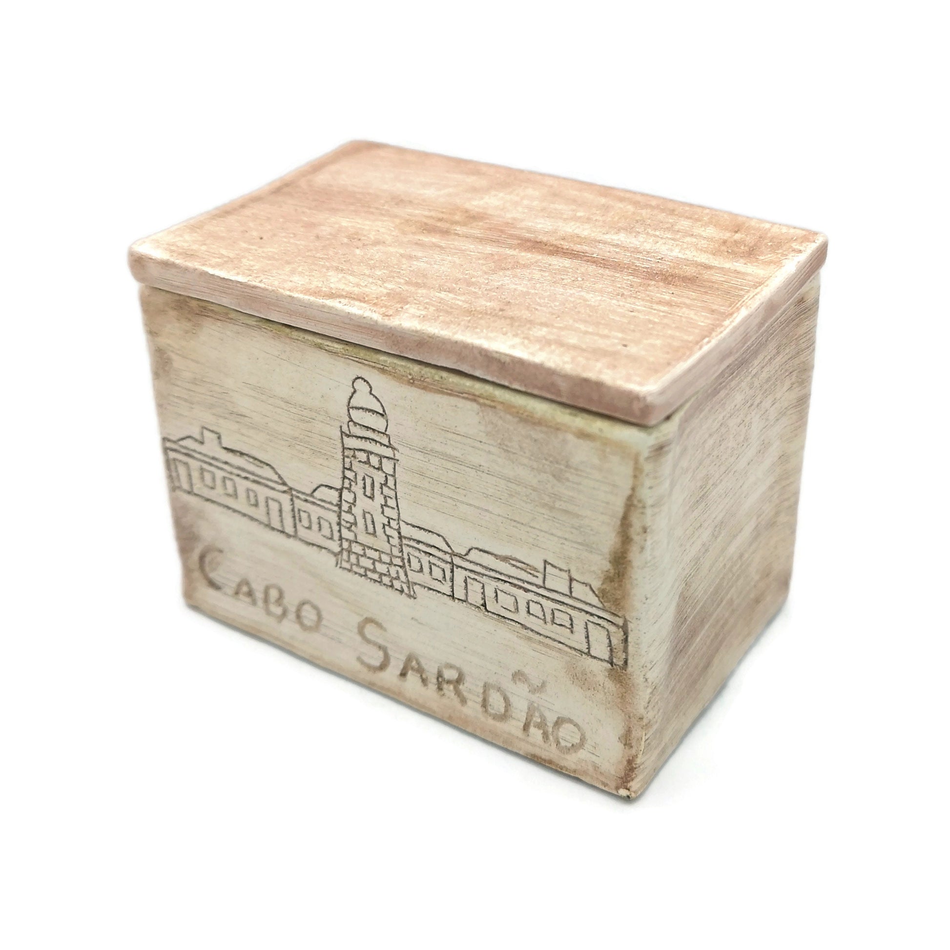 Small Jewelry Box With Lighthouse Decor for Men Christmas Gifts, Office Desk Accessories For Women, Birthday Gifts for Boyfriend - Ceramica Ana Rafael