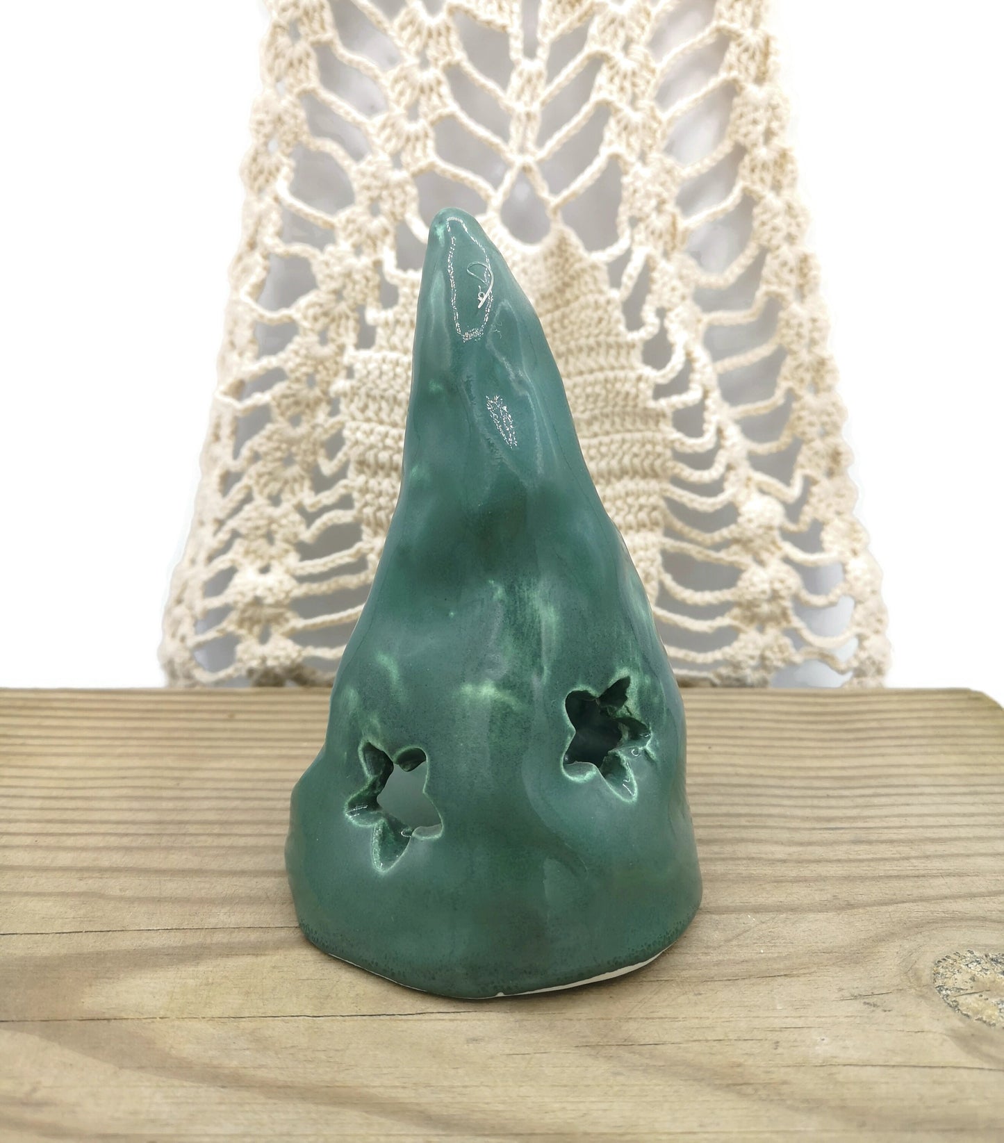 Candle Holder Christmas Decor Gift For Women Who Has Everything, Christmas decoration, Handmade Ceramics Small Christmas Tree, Secret Santa - Ceramica Ana Rafael