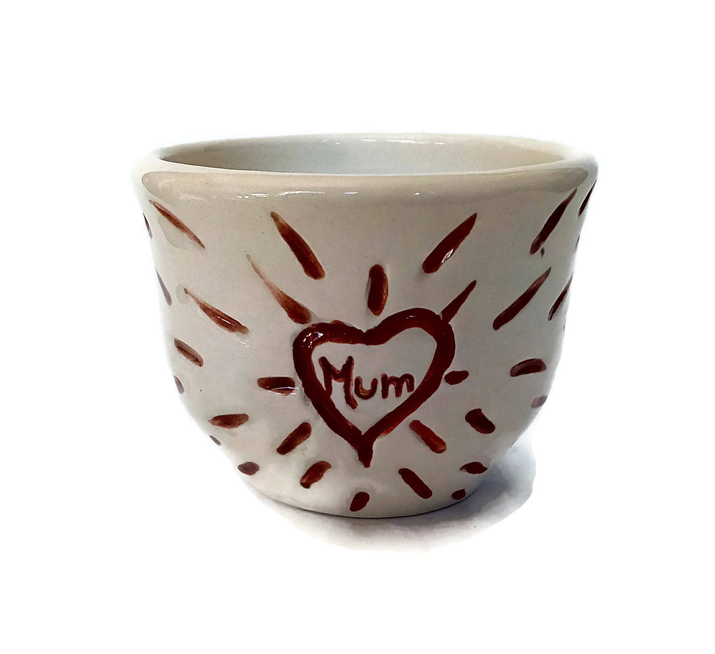 White Handmade Ceramic Bowl For Mum Birthday Gift From Daughter, Unique Mothers Day Gift, Artisan Pottery Trinket Bowl For Home Decor - Ceramica Ana Rafael