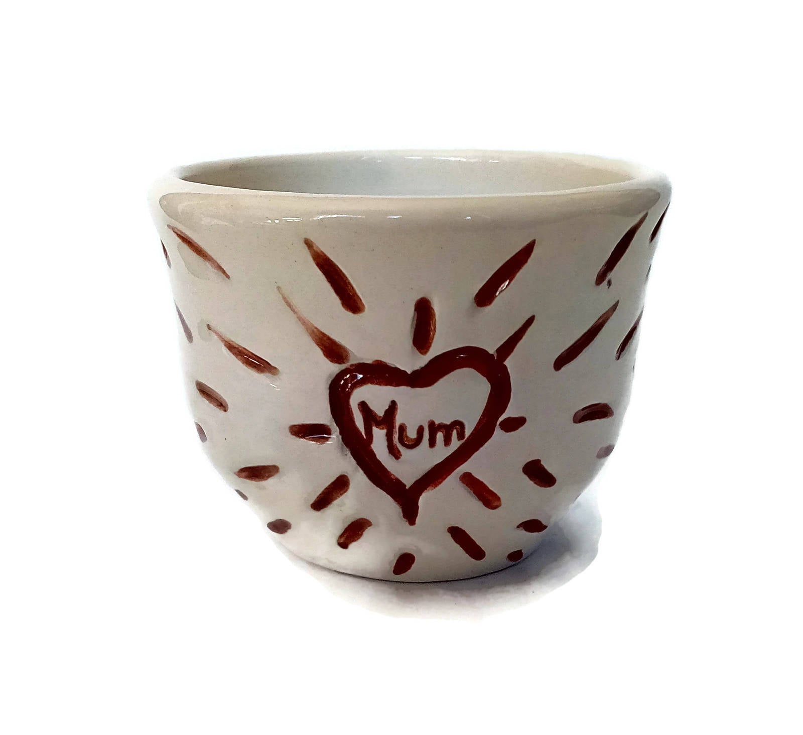 White Handmade Ceramic Bowl For Mum Birthday Gift From Daughter, Unique Mothers Day Gift, Artisan Pottery Trinket Bowl For Home Decor - Ceramica Ana Rafael