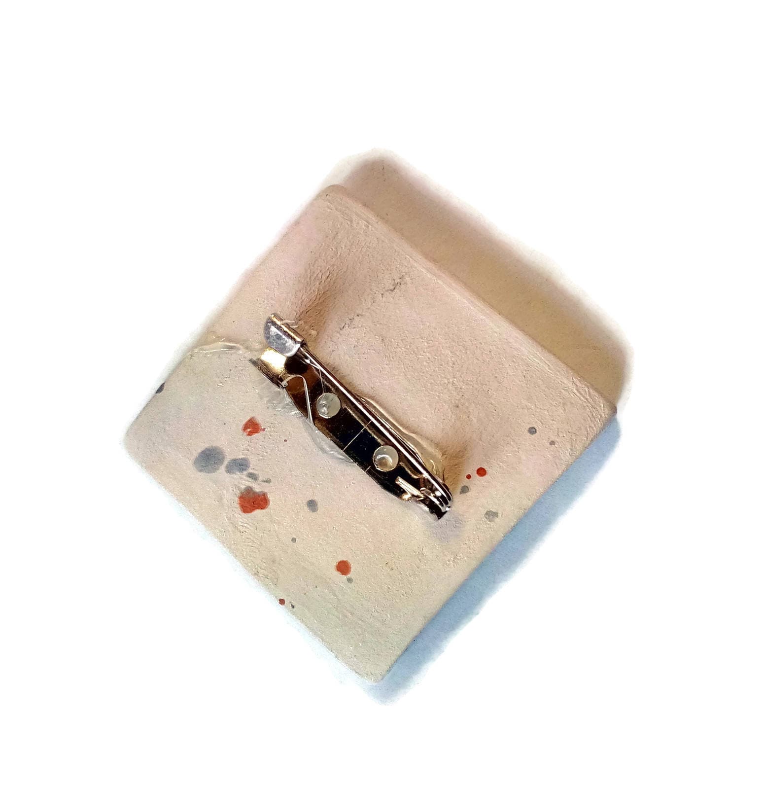 Small Abstract Ceramic Brooch For Women, Scarf Brooch, Mothers Day Gift Idea - Ceramica Ana Rafael