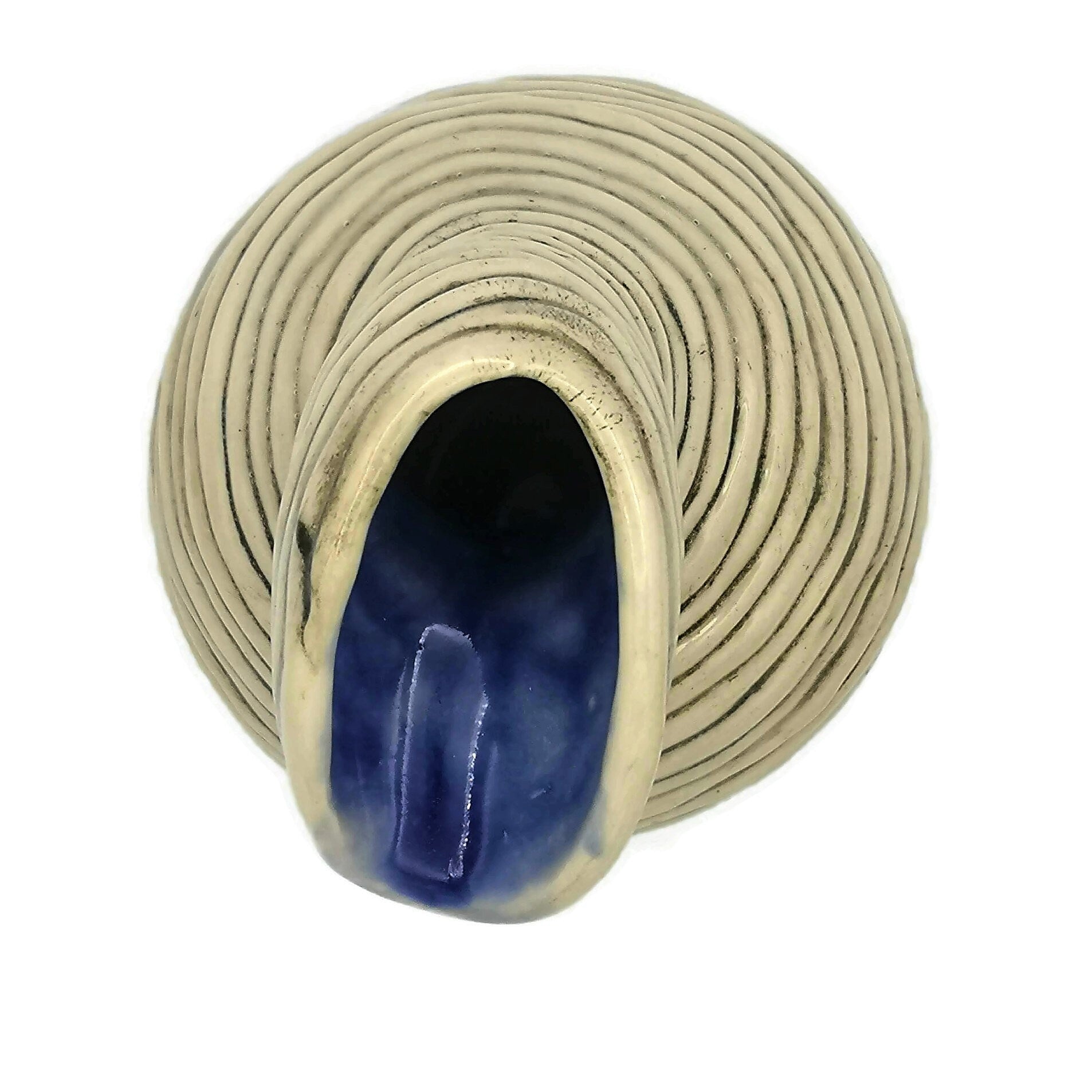 Textured Ceramic Bud Vase, Unique Flower Vase Best Gifts For Him, Irregular Shape Handmade Stoneware Pottery Mid Century Modern - Ceramica Ana Rafael