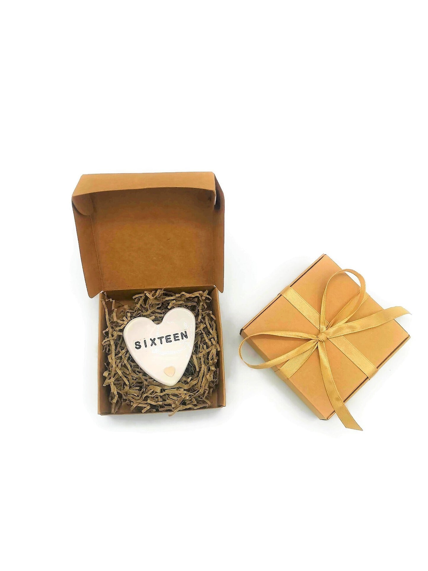 Handmade Ceramic Small Heart Plate For Her, White Ring Dish For Girl, Teenager 16th Birthday Gift For Daughter, Trinket Dish, Relish Dish - Ceramica Ana Rafael