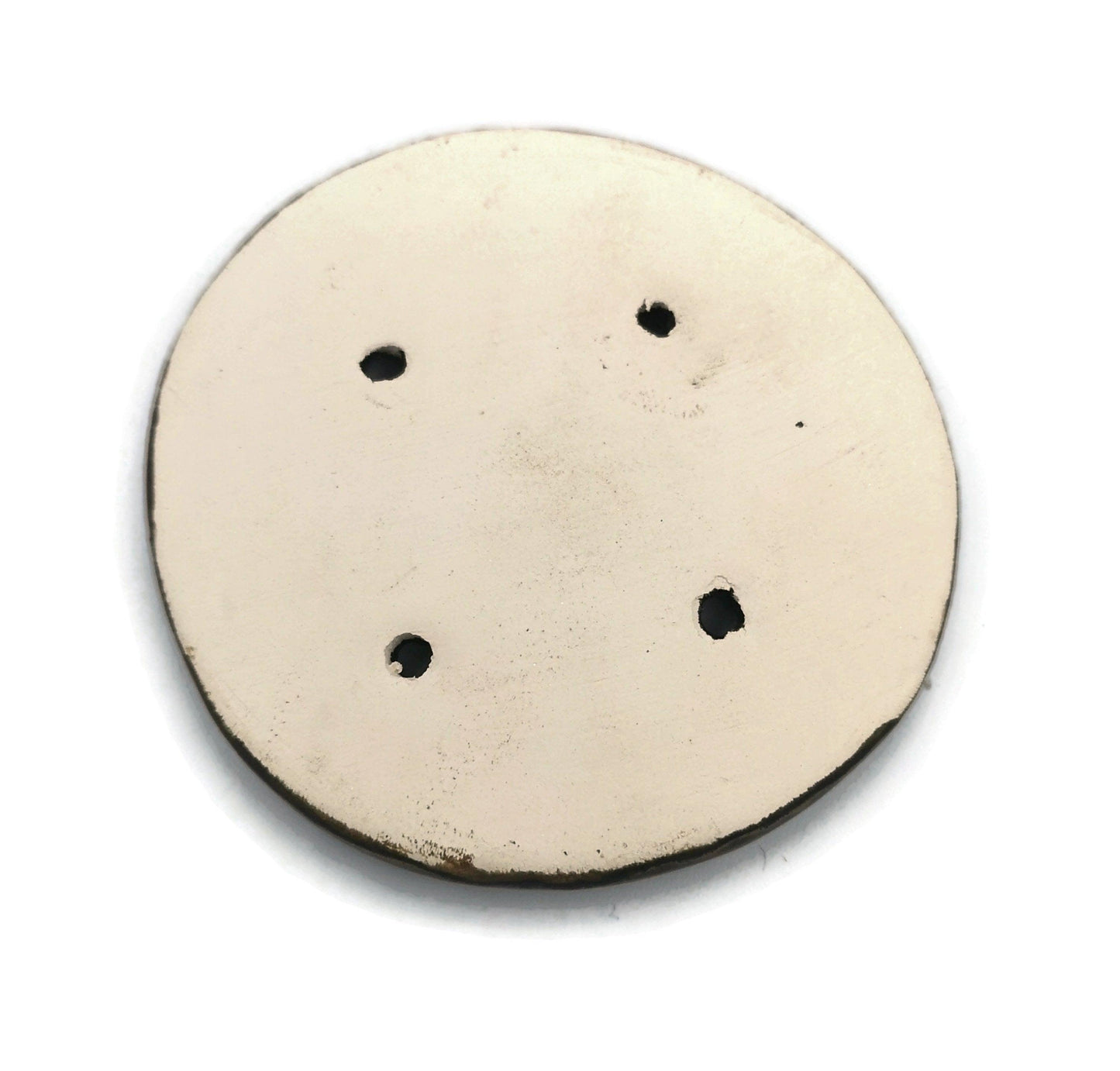 1Pc 65 mm Giant Sewing Buttons, Decorative Novelty Extra Large Buttons for Crafts, Handmade Ceramic Buttons for Coats, Jumbo Metallic Button - Ceramica Ana Rafael