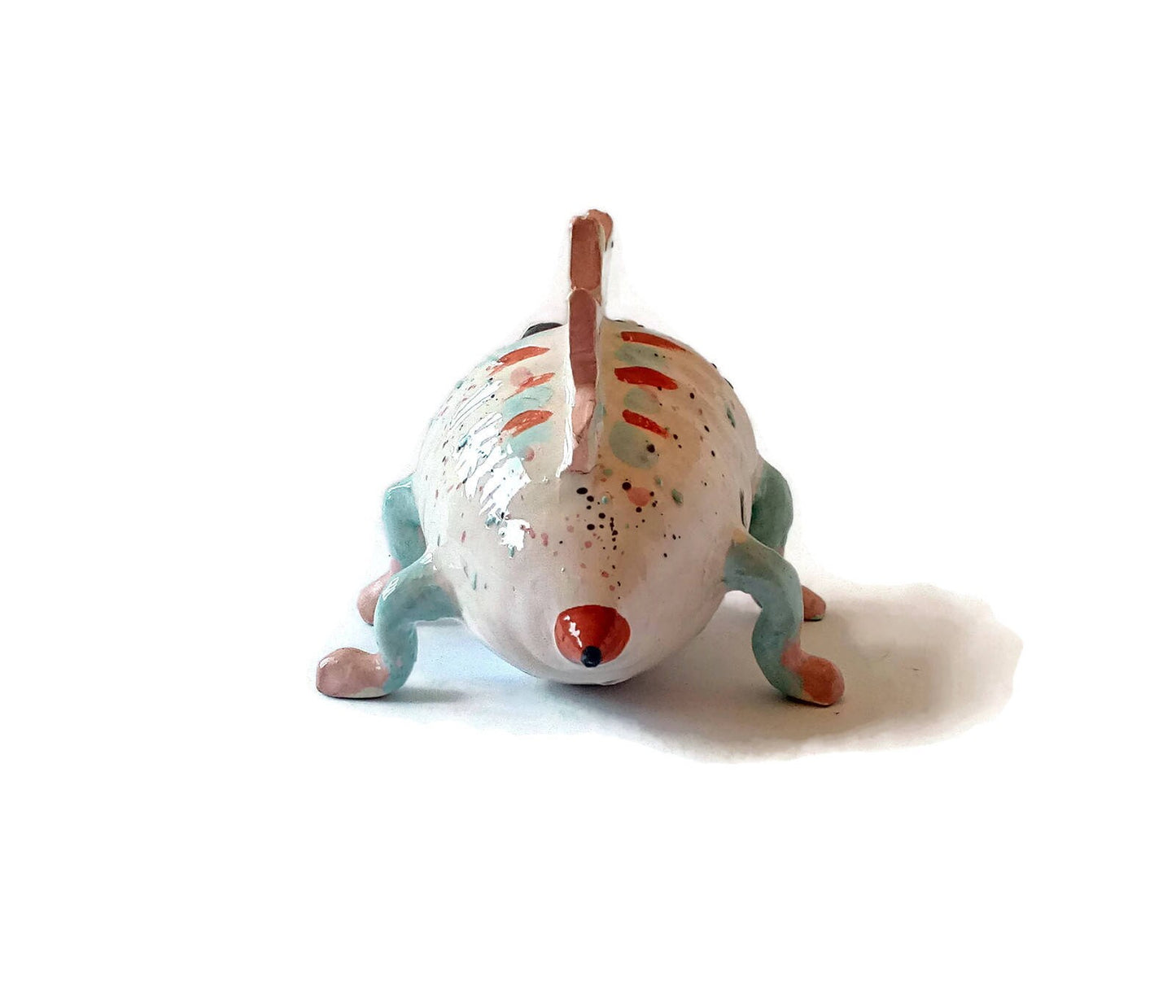 WEIRD SCULPTURE, CERAMIC Sculpture Modern, Unique 9th Anniversary Gift, Handmade Pottery Animal Figurine - Ceramica Ana Rafael