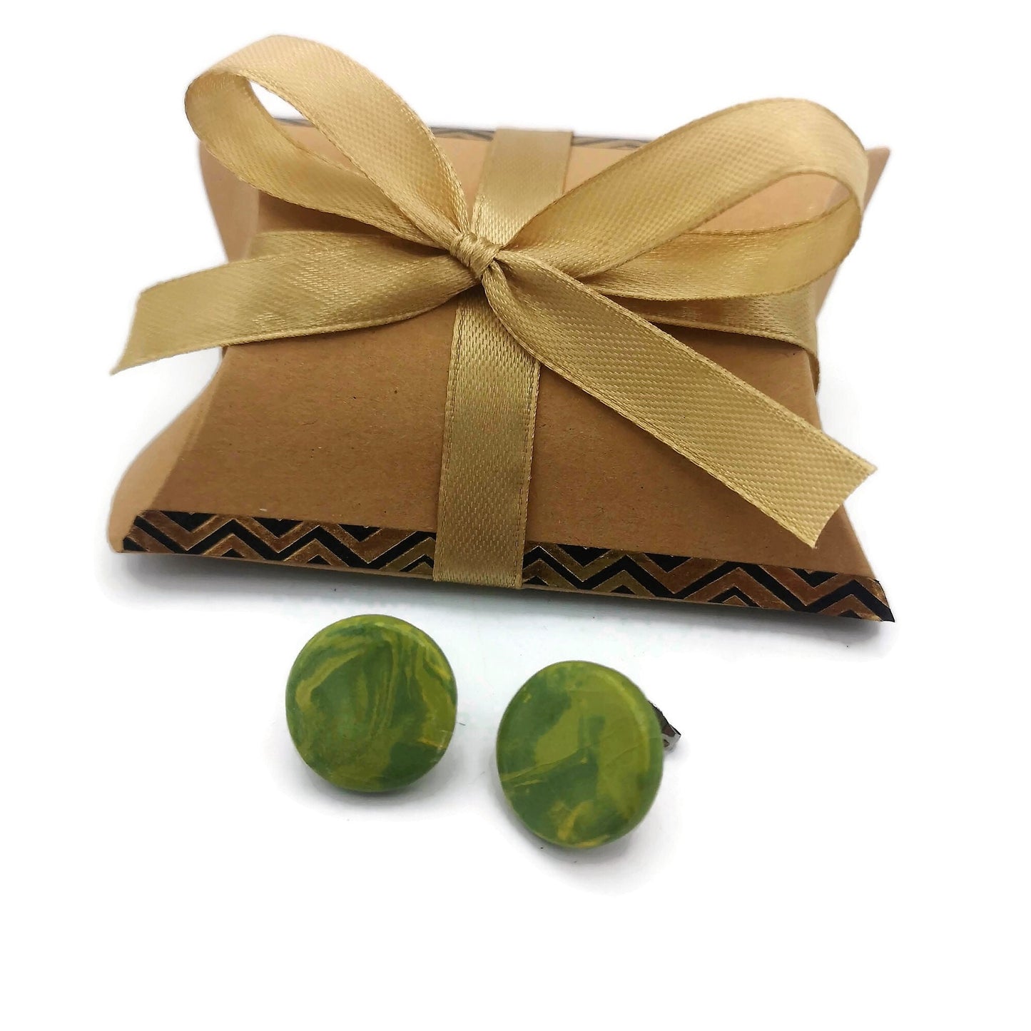 Minimalist Ceramic Earrings, Cute Jewelry Best Gifts For Her, Dainty Earrings Mom Birthday Gift From Daughter, Small Stud Earrings Marbled - Ceramica Ana Rafael