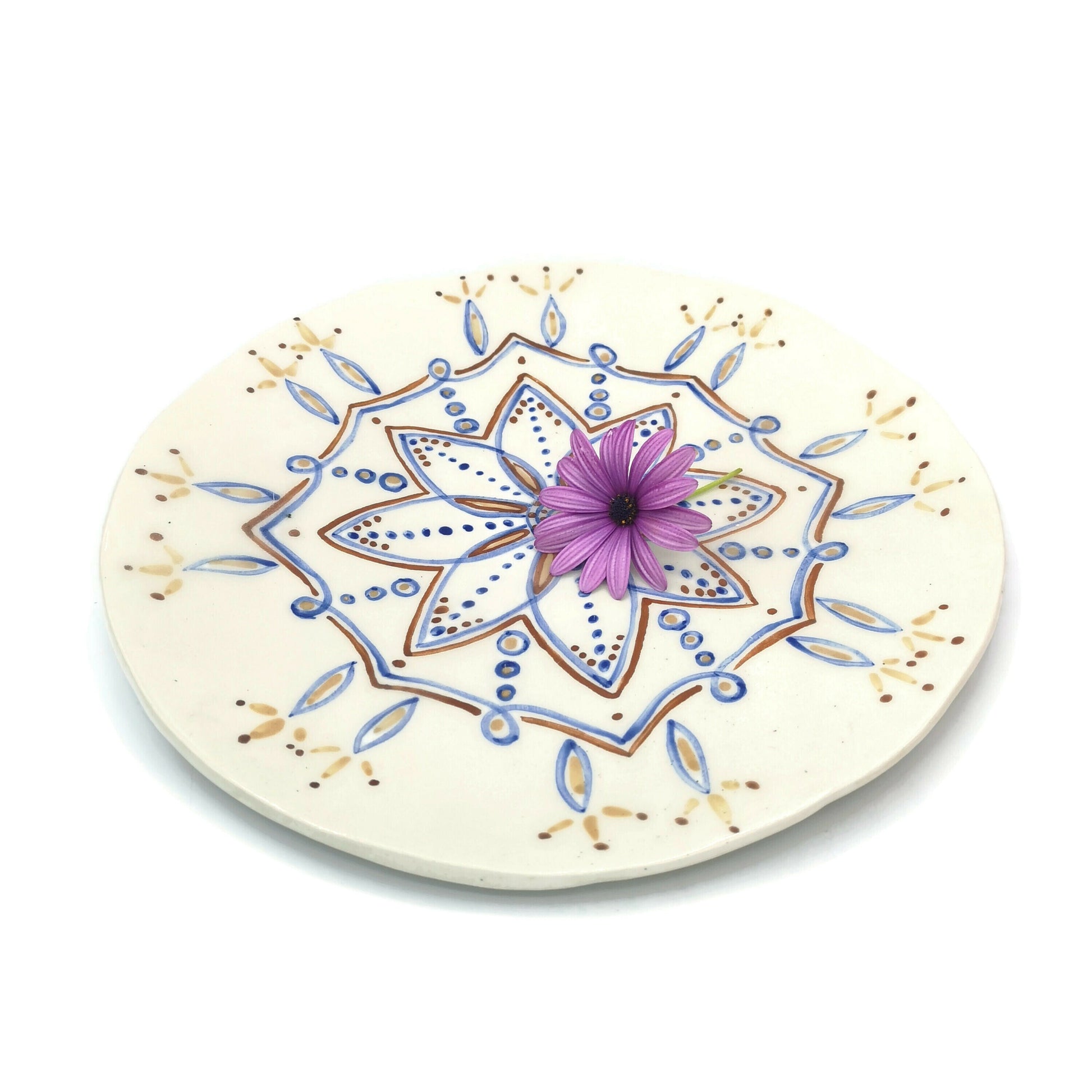 Large Ceramic Plates, Portuguese Pottery Plate, Mothers day gift From Daughter, Best Gifts For Her, Mom Birthday Gift For Women - Ceramica Ana Rafael