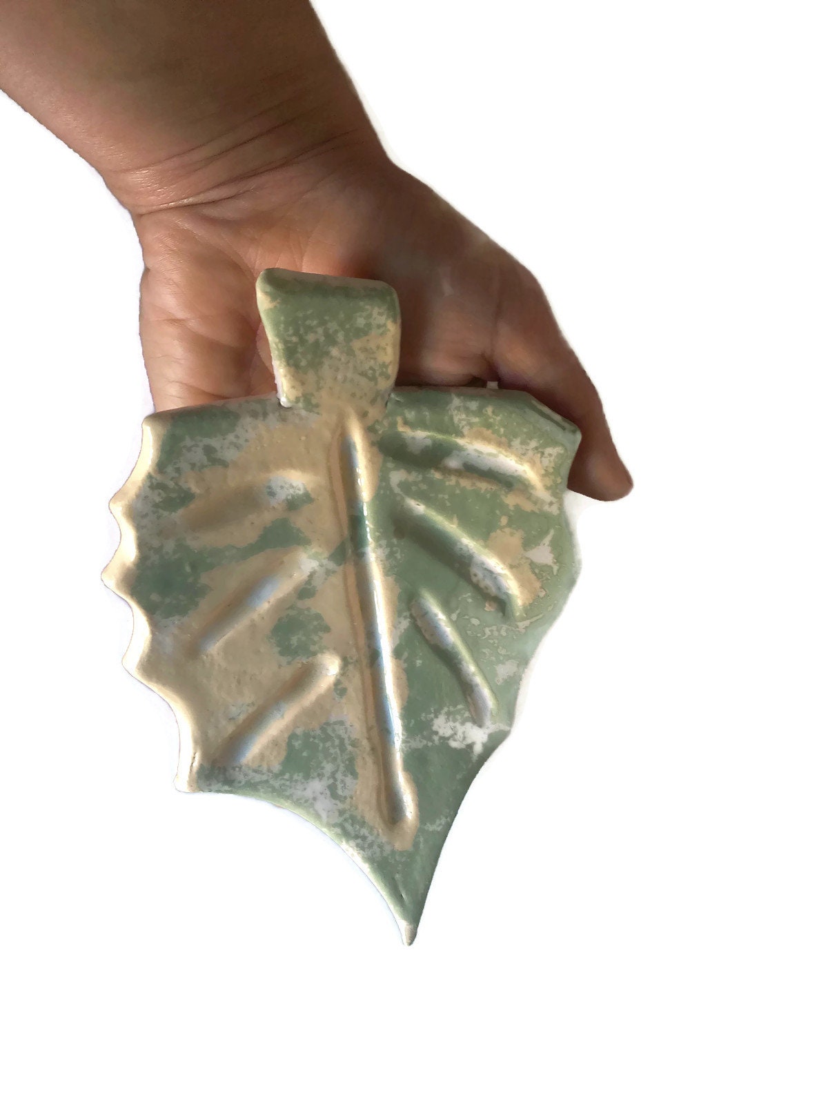 Ceramic Leaf Draining Soap Dish, Pottery Soap Dish, Soap Tray, Soap Saver, Clay Dish, Bar Soap Holder, Plant Dad Gift - Ceramica Ana Rafael
