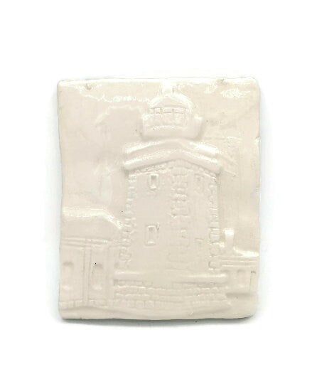 CERAMIC TILE WALL Decor, Decorative Art Tiles, Hand Painted Portuguese Lighthouse Housewarming Gift First Home - Ceramica Ana Rafael