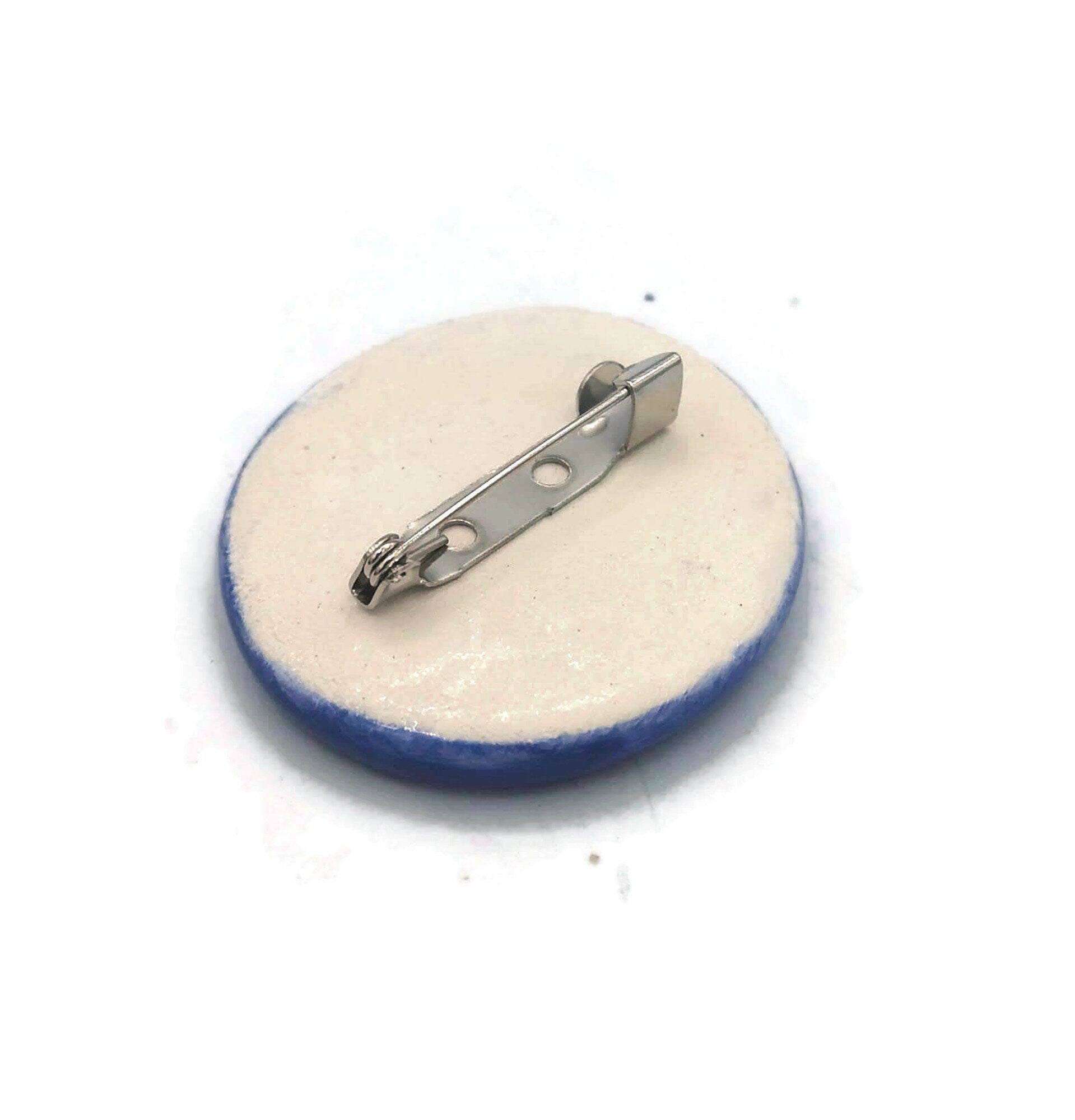 Small Brooch, Eye Brooch, Mothers Day Gift, Evil Eye Talisman Brooches For Women, Mom Birthday Gift From Daughter, Stocking Stuffers - Ceramica Ana Rafael