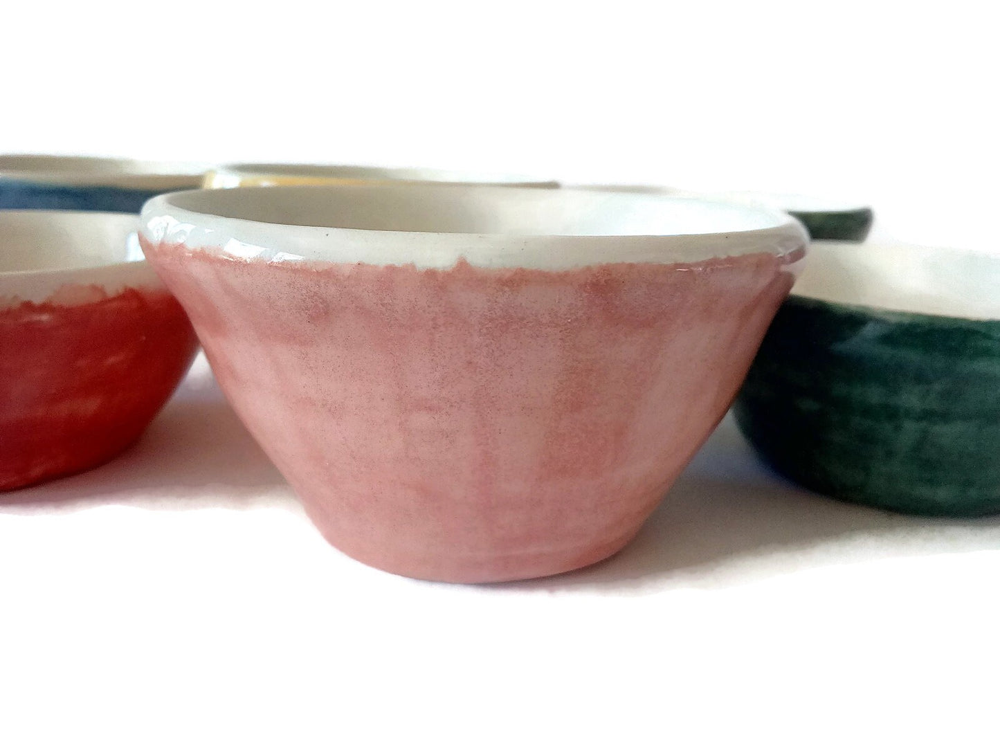 SMALL CERAMIC BOWL Set, Unique Set Of 6 Sauces Bowls, Serving Bowl, Decorative Bowl Gift For Mom, Housewarming Gift First Home - Ceramica Ana Rafael