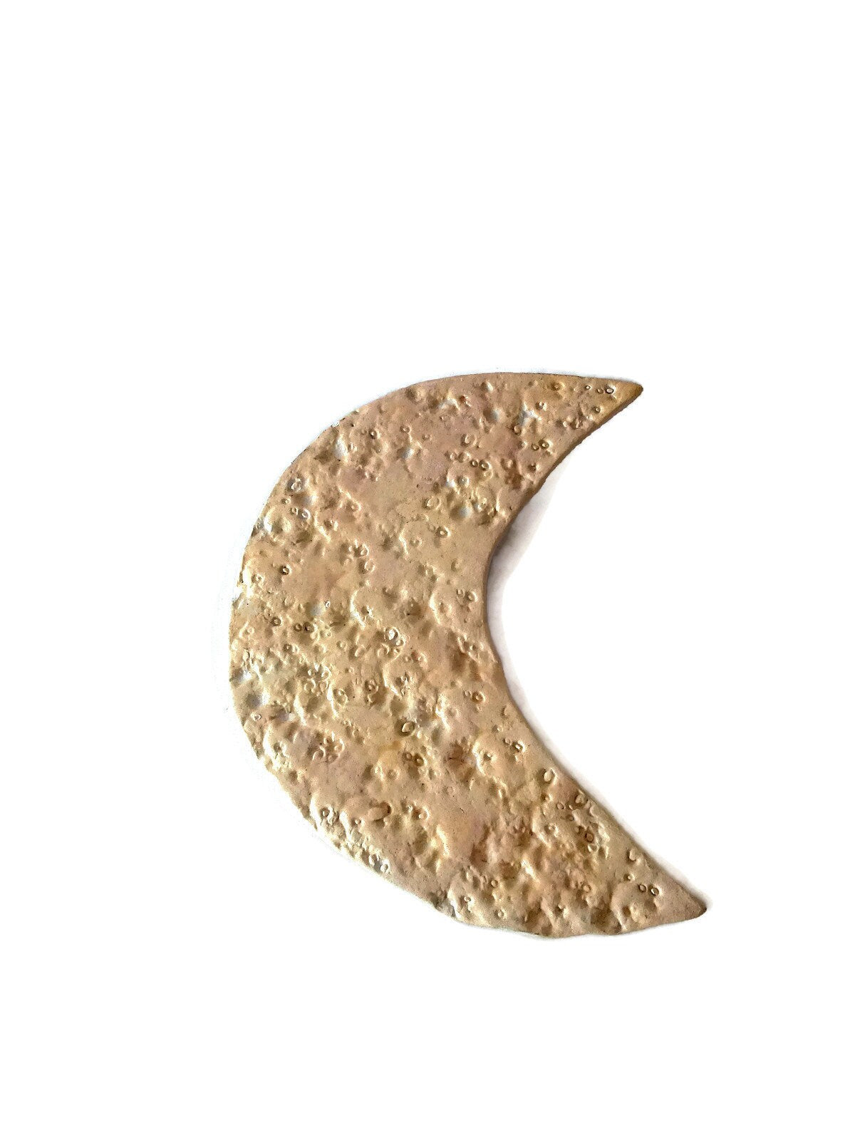 1Pc Handmade Ceramic Moon Wall Hanging, Boho Ceramic Nursery Ornaments - Ceramica Ana Rafael