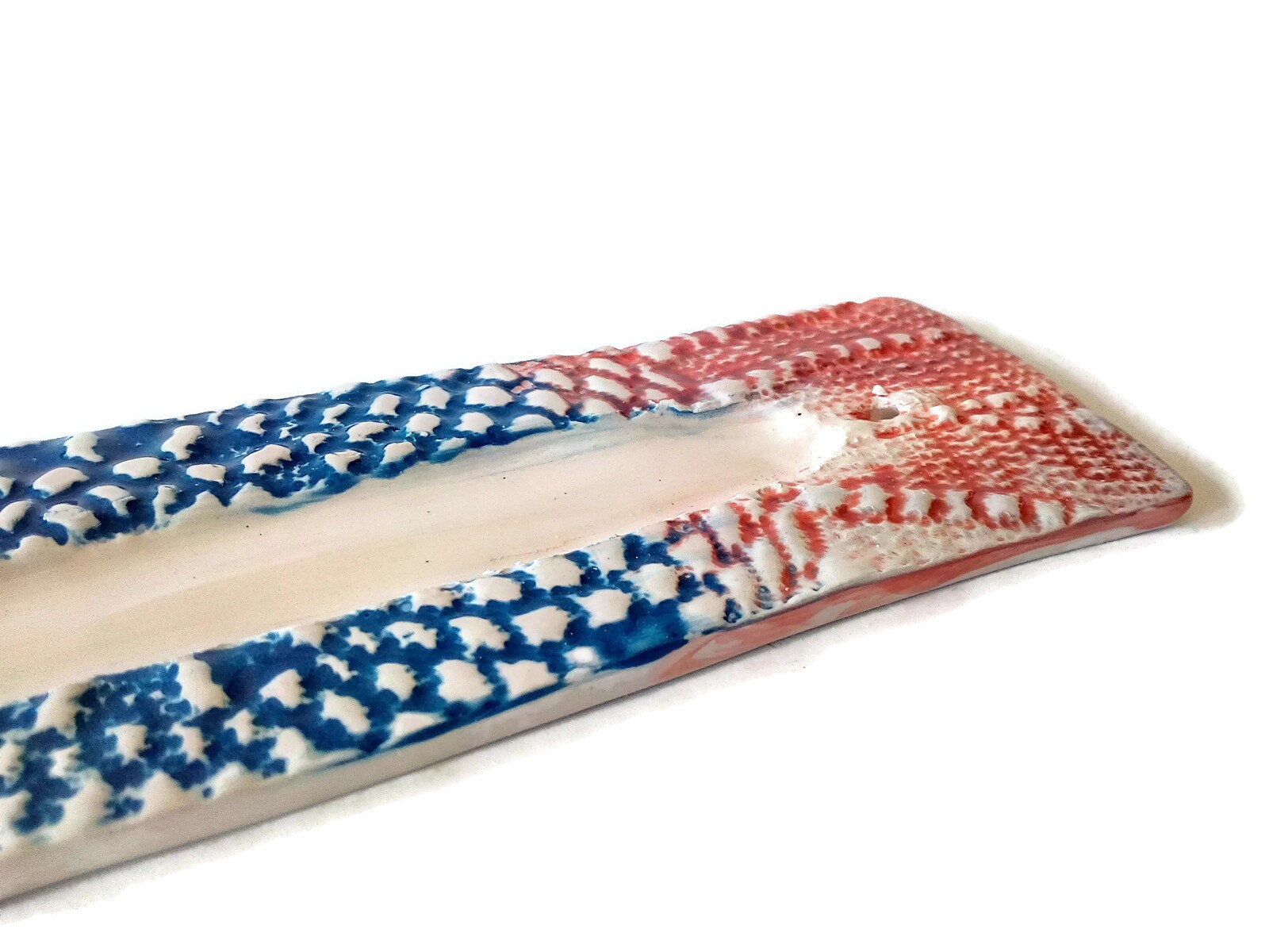 Handmade Ceramic Incense Stick Holder Unique, Contemporary Hand-Painted Pottery Incense Burner And Ash Tray Catcher, Birthday Gift Idea - Ceramica Ana Rafael