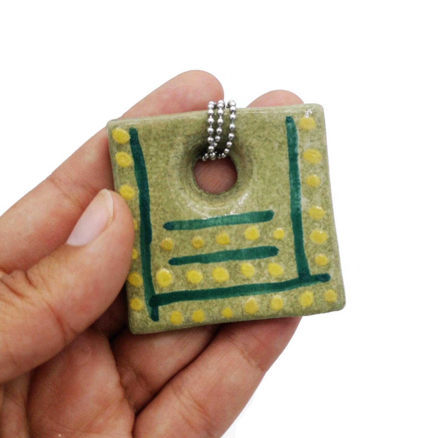 Statement necklace pendant for women, Best Gifts For Her, ceramic 9th anniversary for her, Mothers Day Gift From Daughter - Ceramica Ana Rafael