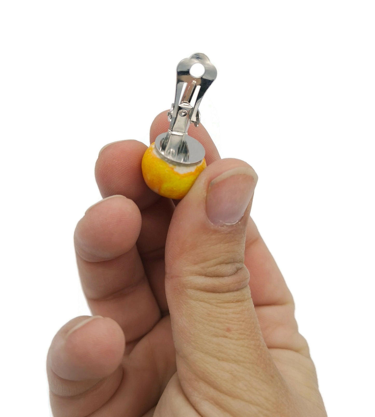 Clip On Earrings For Non Pierced Ears, Stud Earrings Best Gifts For Her, Ceramic Minimalist Artsy Earrings, Mom Birthday Gift Clay Earrings - Ceramica Ana Rafael