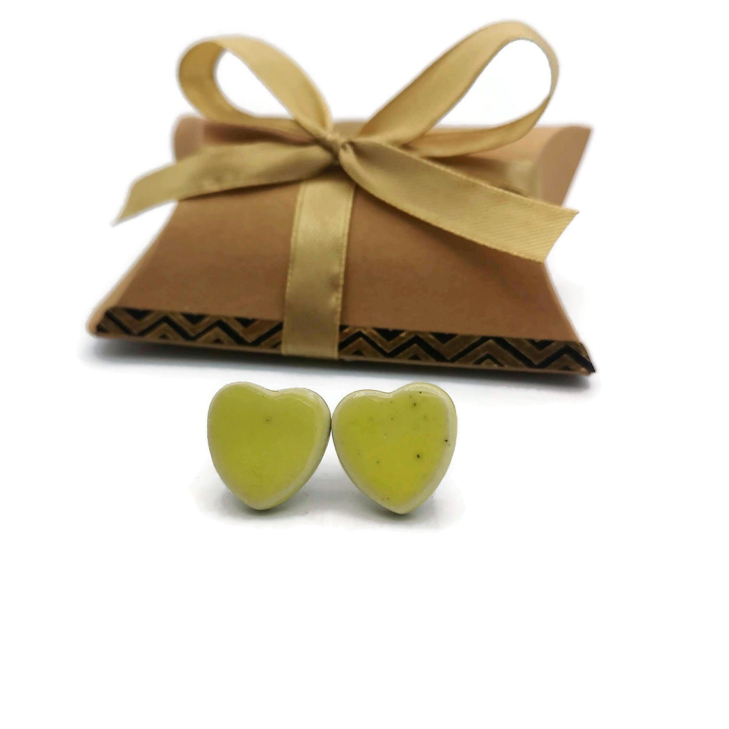 Heart Stud Earrings For Women, Minimalist Novelty Small Stud Earrings Dainty, Best Gifts For Her, Unique Valentines Day Gift For Girlfriend - Ceramica Ana Rafael