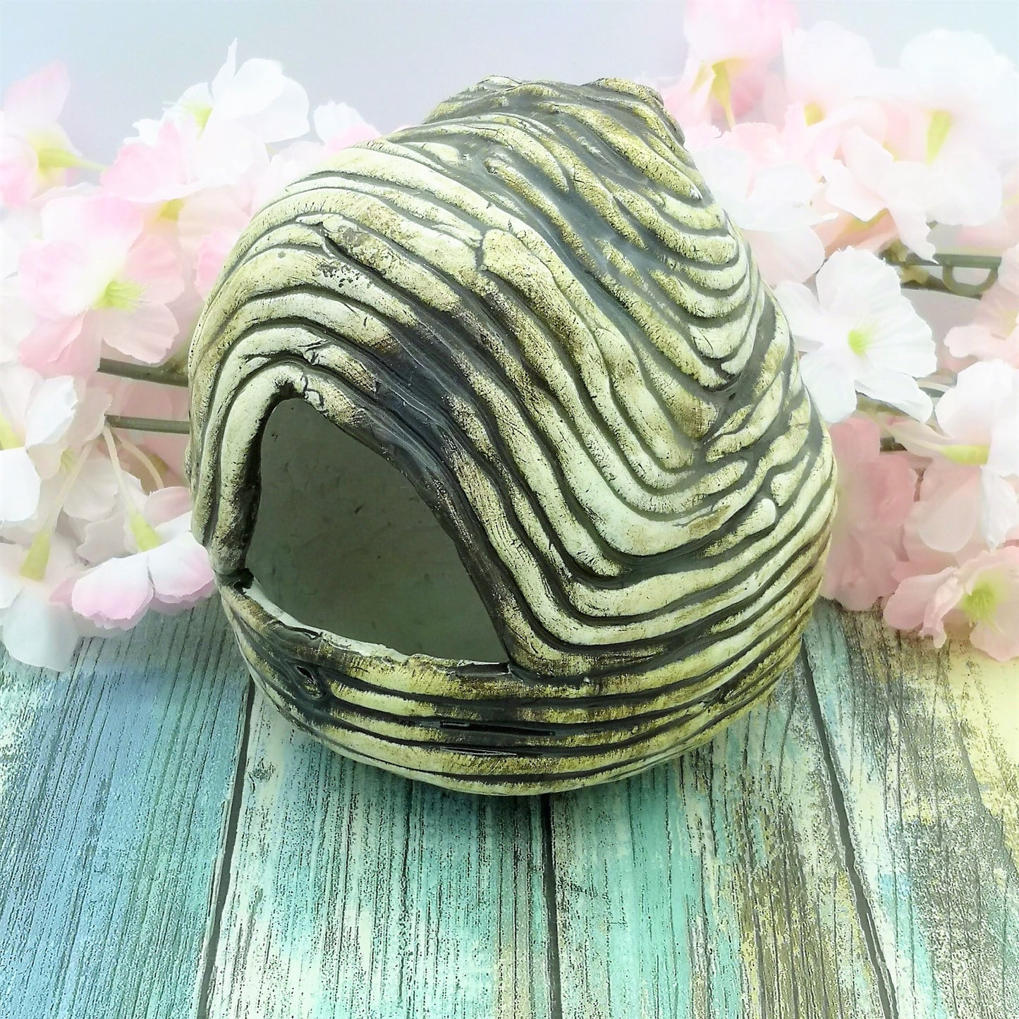 Handmade Ceramic Birdhouse Sculpture, Outdoor Rustic Garden Decor Best Gifts For Him, Garden Decoration Mom Birthday Gift From Daughter - Ceramica Ana Rafael