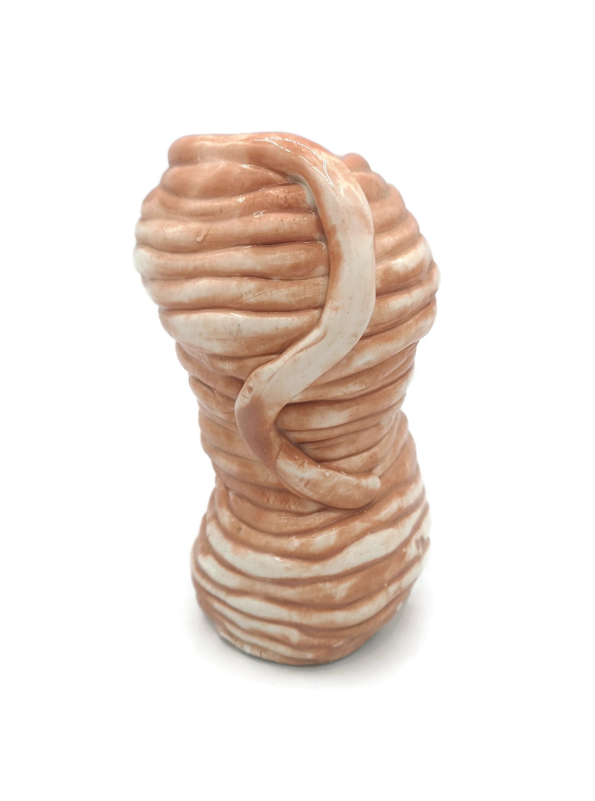 Sculptural Pink Ceramic Vase, Custom Birthday Gift, Step Mom Gift Sister In Law Gift, 9th Anniversary Gift For Wife - Ceramica Ana Rafael