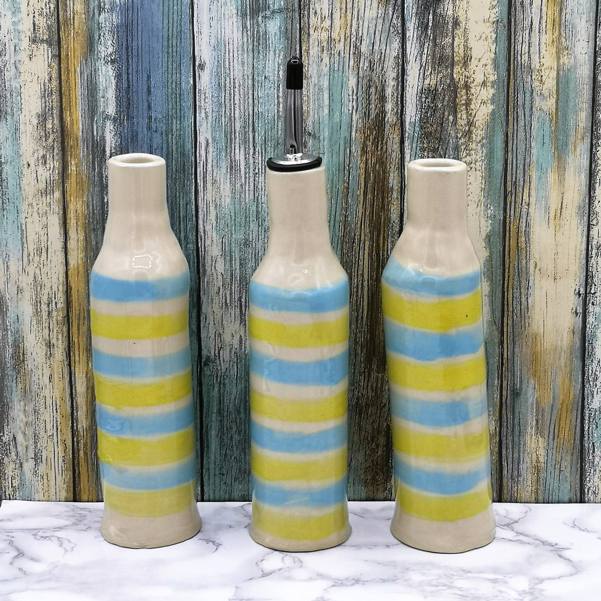 Olive Oil Dispenser, Decorative Handmade Stoneware Oil Bottle, Cooking Gifts, Housewarming Gift First Home - Ceramica Ana Rafael