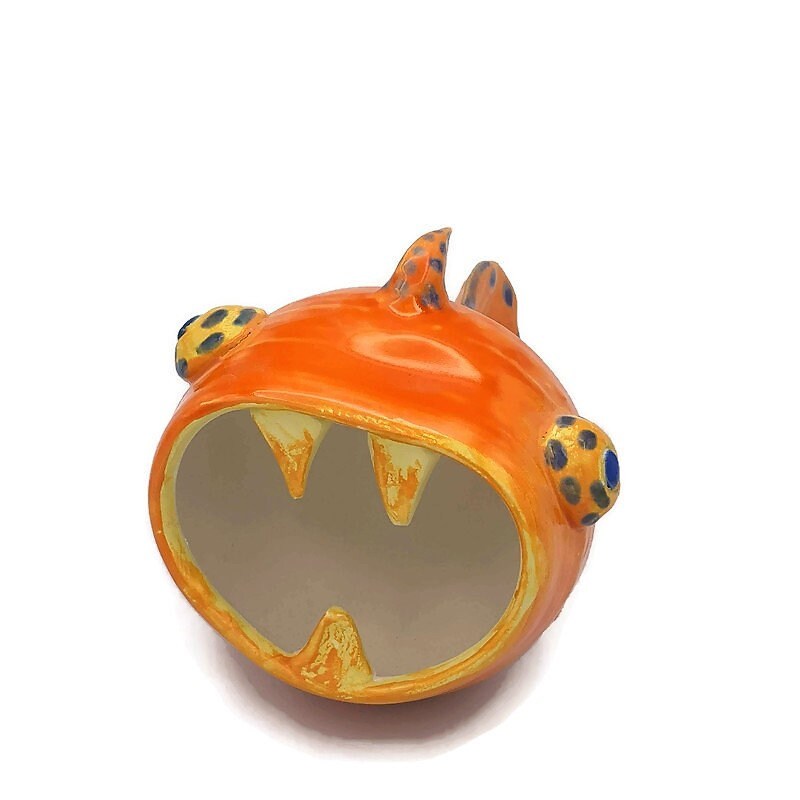 Weird Sculpture Ceramic Fish, Clay Sculpture, Office Desk Accessories Best Gifts For Him, Best Sellers Gifts For Women, Dad Birthday Gift - Ceramica Ana Rafael