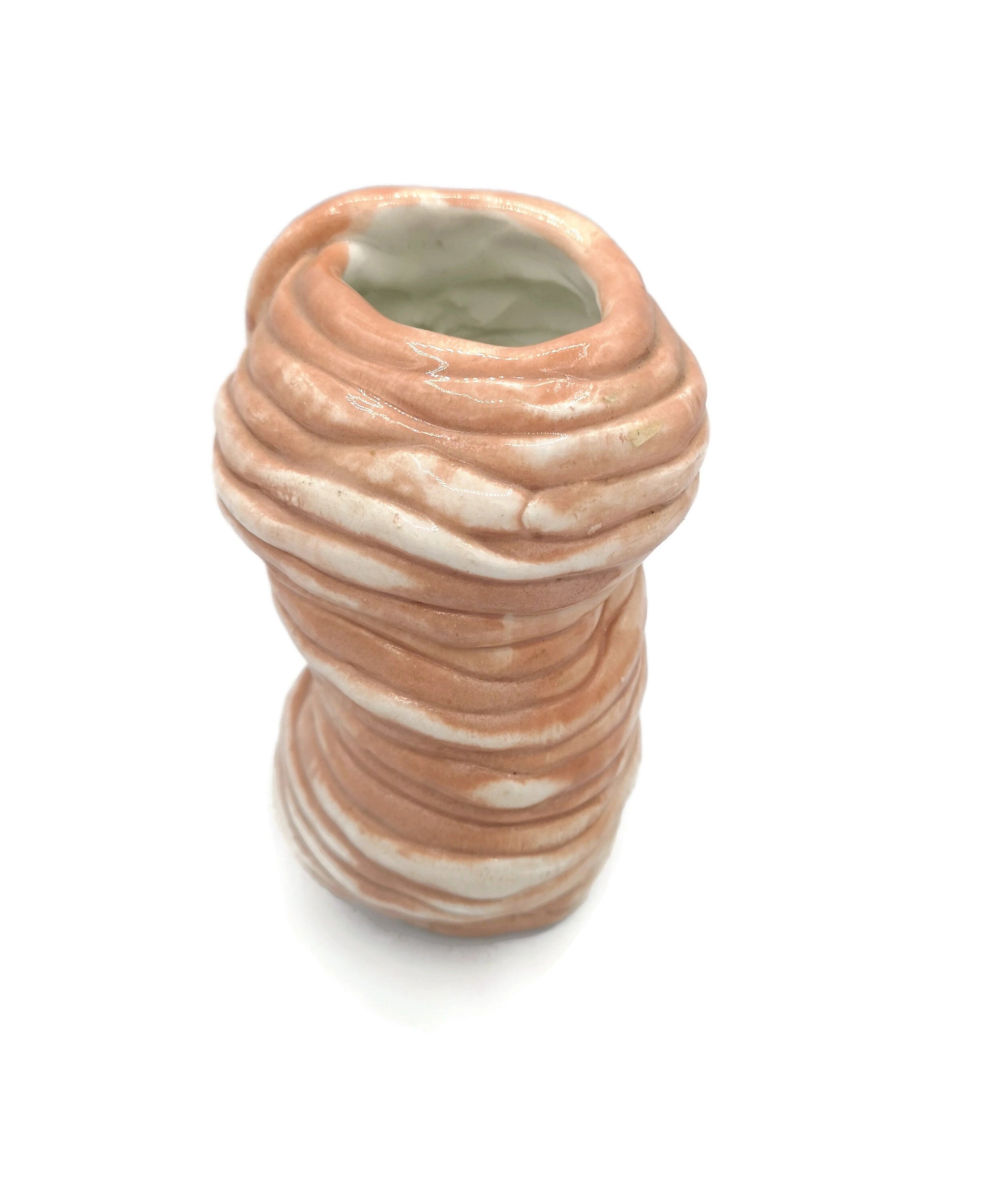 Sculptural Pink Ceramic Vase, Custom Birthday Gift, Step Mom Gift Sister In Law Gift, 9th Anniversary Gift For Wife - Ceramica Ana Rafael