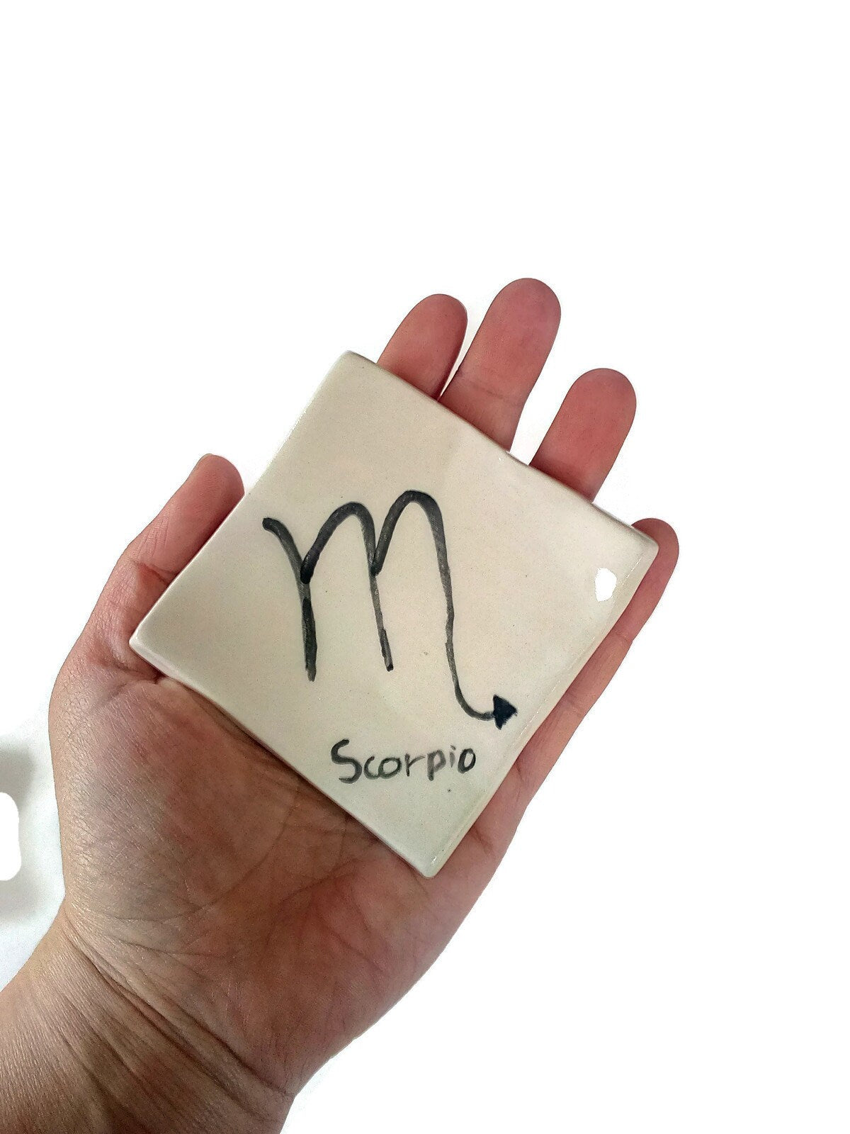 Zodiac Tray Ring Dish, Clay Jewelry Dish, Mothers Day Gift For Grandma, Ring Holder Dish Best Gifts For Her, Mom Birthday Gift From Daughter - Ceramica Ana Rafael