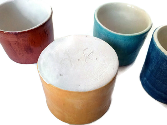 handmade espresso cup ceramic, pottery shot glass, cute gift for mom, coffee lover gift for women, stocking stuffers for women, best sellers - Ceramica Ana Rafael