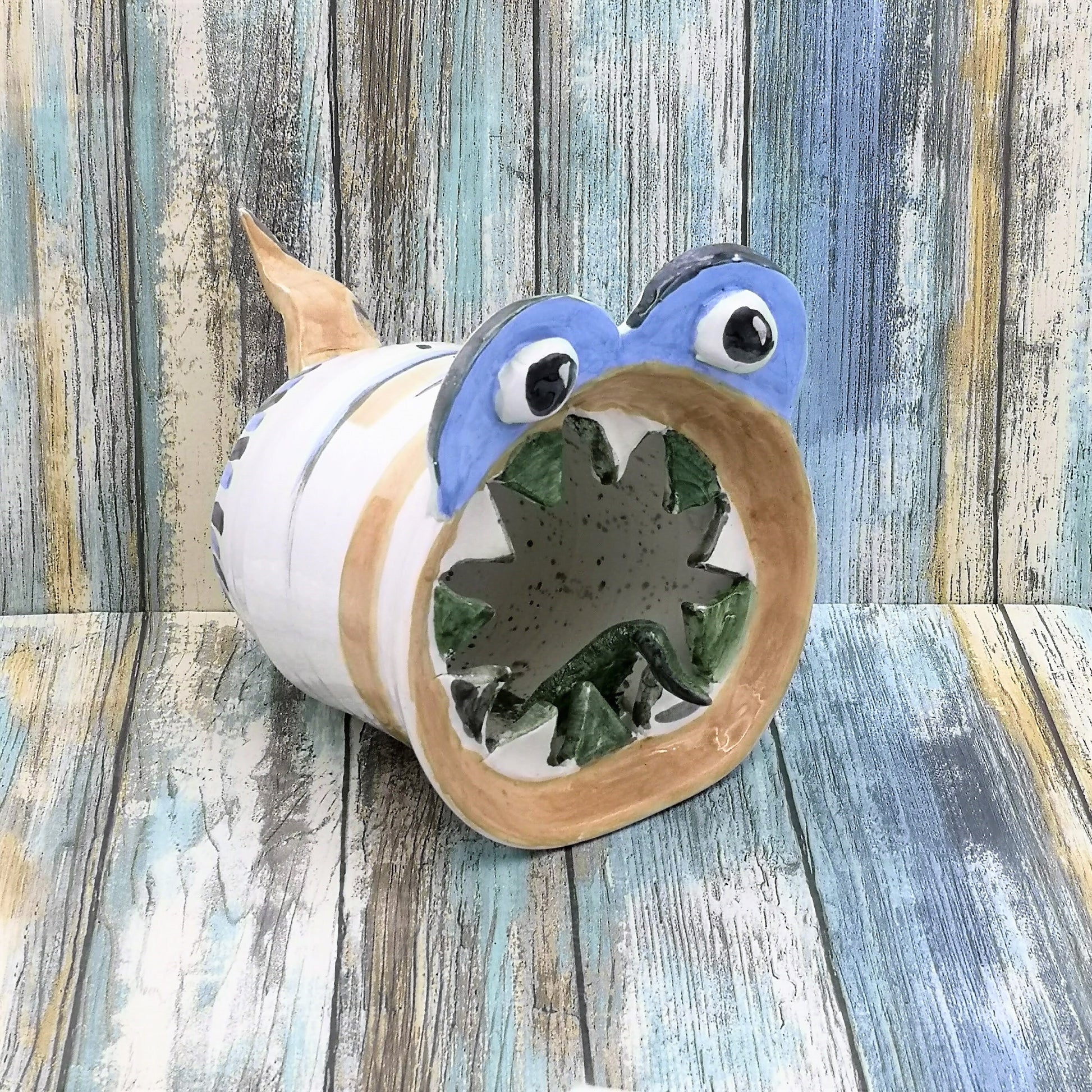 Handmade Ceramic Weird Sculpture, Clay Sculpture Art Best Gifts For Him, Modern Animal Figurine Office Desk Accessories For Men, Best Seller - Ceramica Ana Rafael