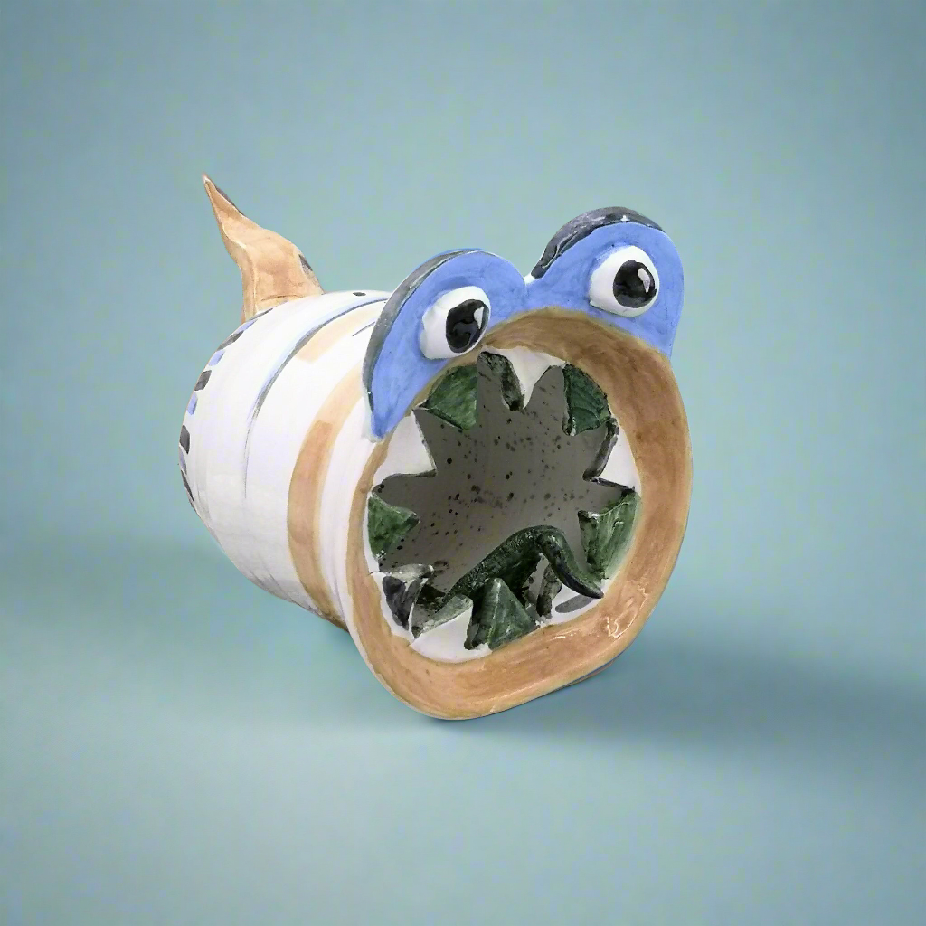 Handmade Ceramic Animal Sculpture – Unique Modern Clay Art Figurine