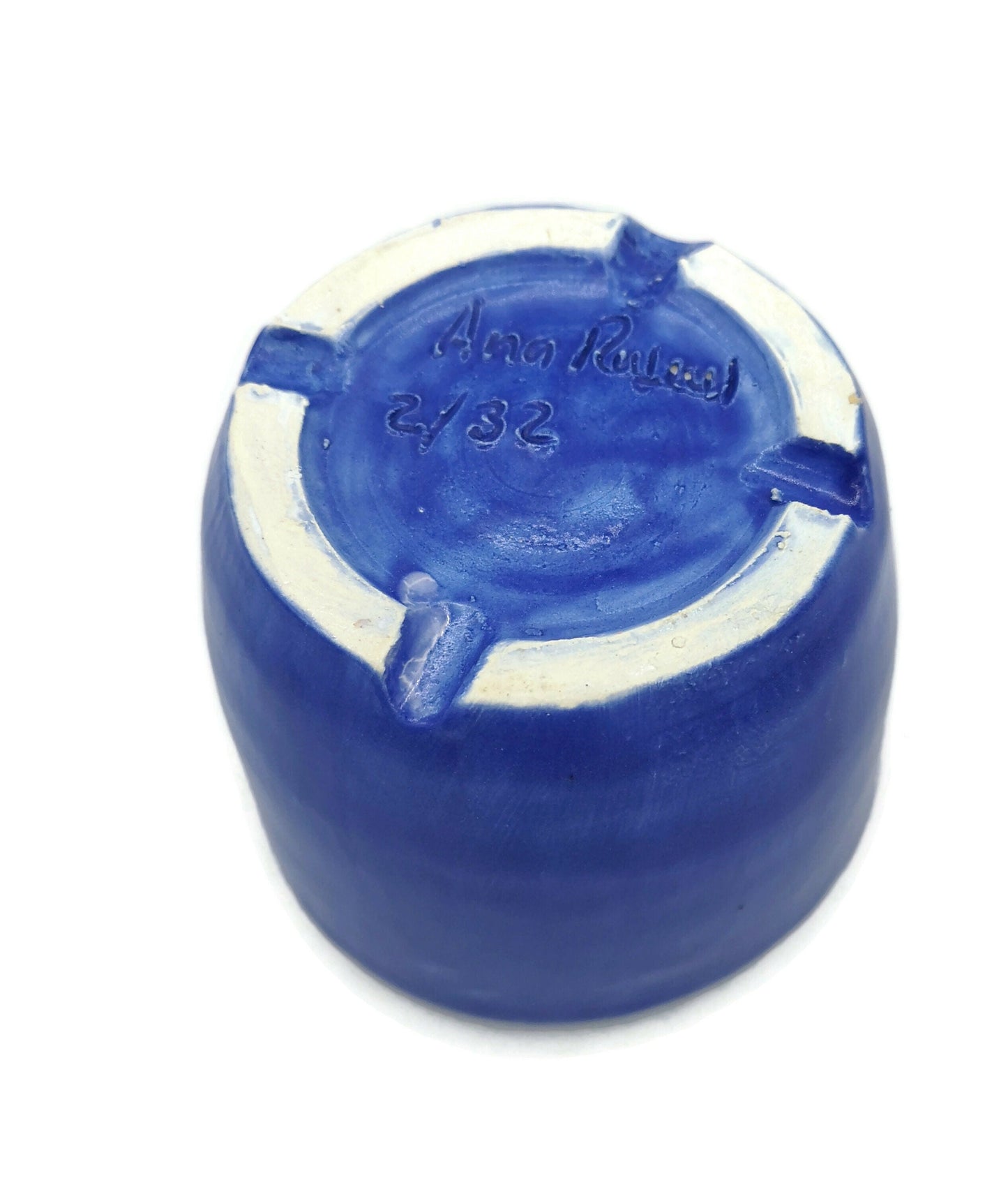 SMALL SUCCULENT POT, Ceramic Planter, Royal Blue Ceramic Cute Vase, House Warming Gifts, Mom Birthday Gift From Daughter - Ceramica Ana Rafael