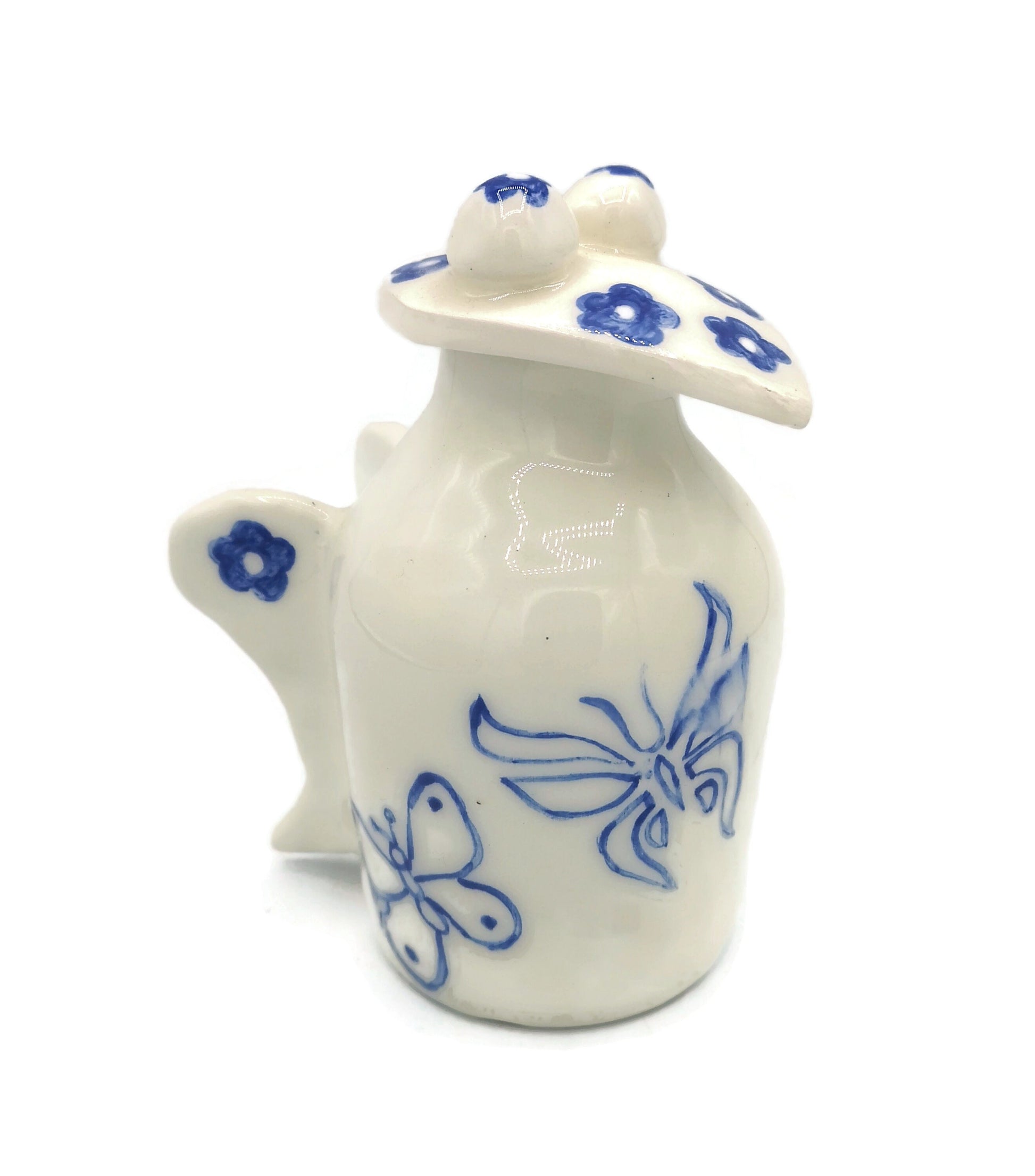 PITCHER WITH LID, Pottery Vase, Hand Painted Pitcher, Ceramic Jug, Iced Tea Pitcher, Small Pitcher, Ceramic Water Pitcher, Host Gift - Ceramica Ana Rafael